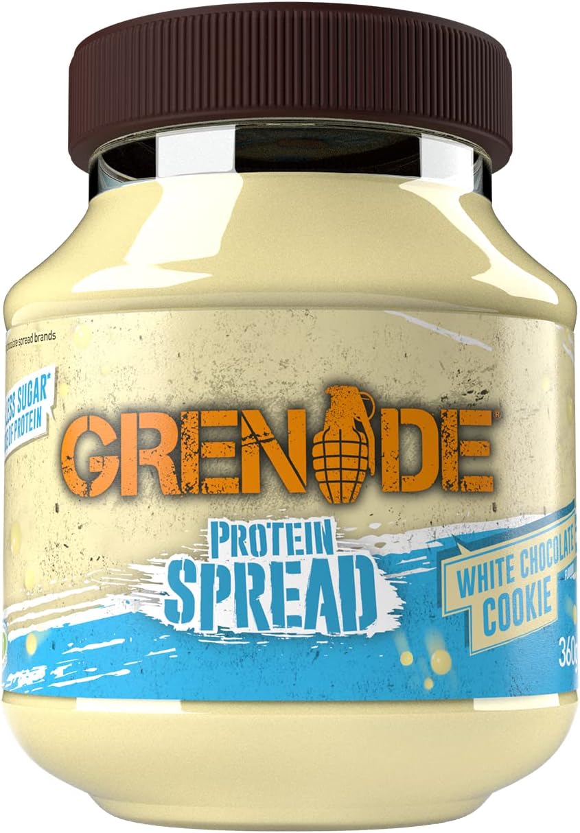 Grenade White Chocolate Cookie Protein Spread 360g - High Protein, Low Sugar, Vegetarian Friendly
