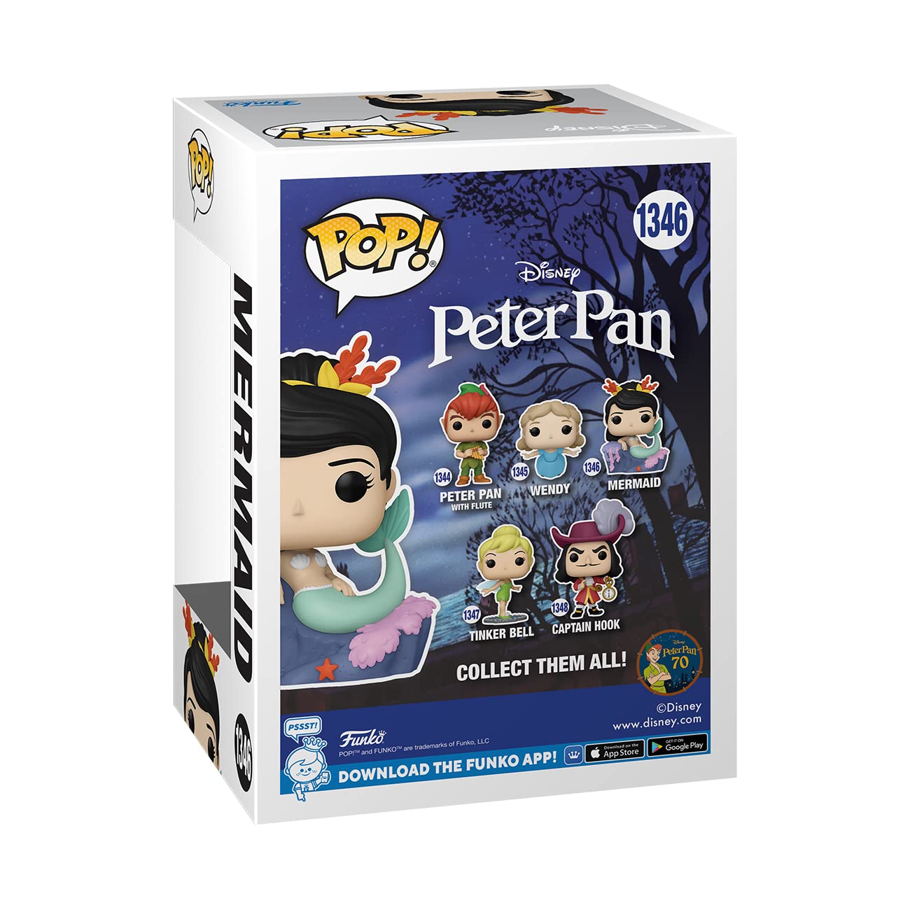 Funko Pop! Disney: Peter Pan 70. Jubiläum - Meerjungfrau Vinyl Figur #1346 (70696) 5