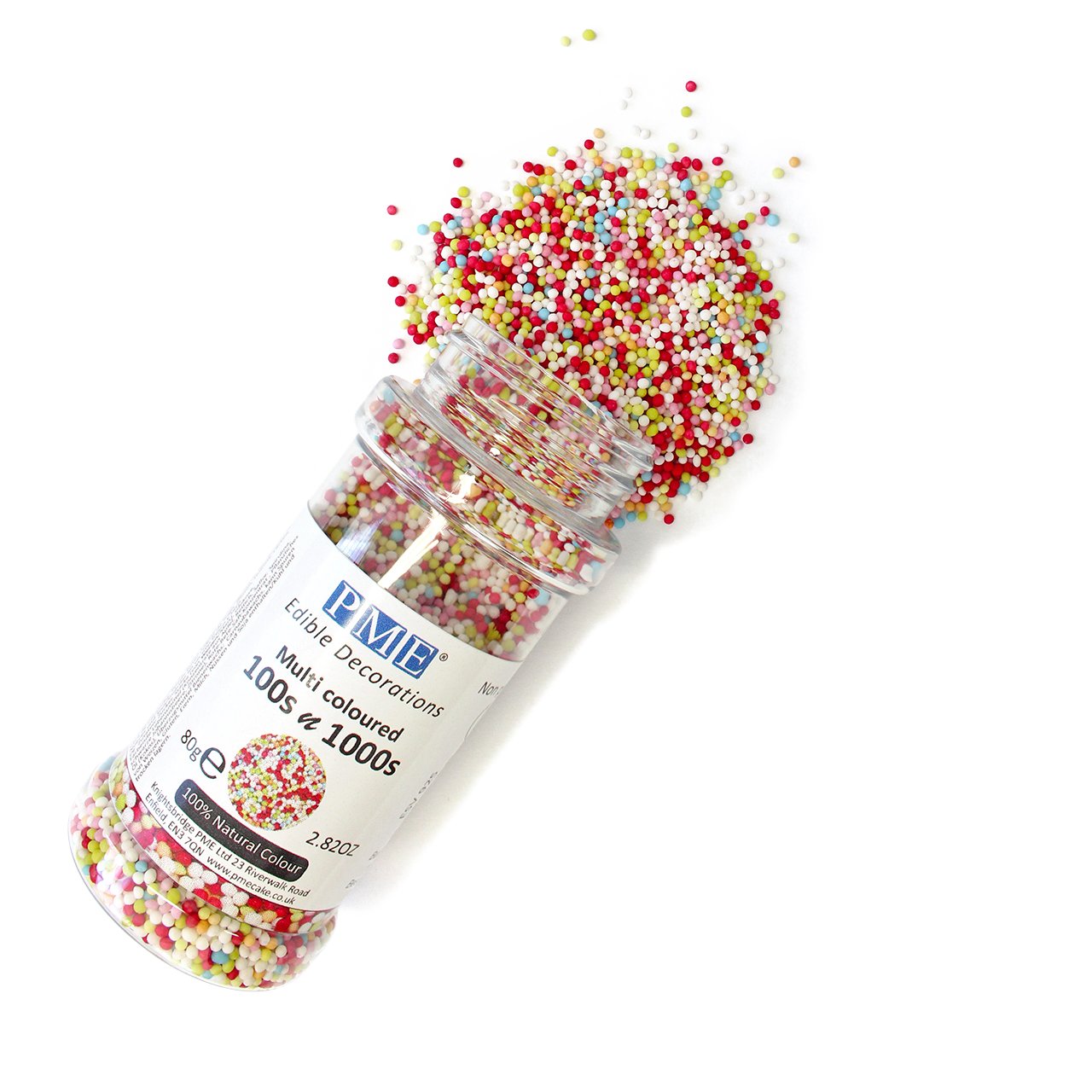 PME Multi Coloured Nonpareils 80 g - Cake Decorating Sprinkles 6