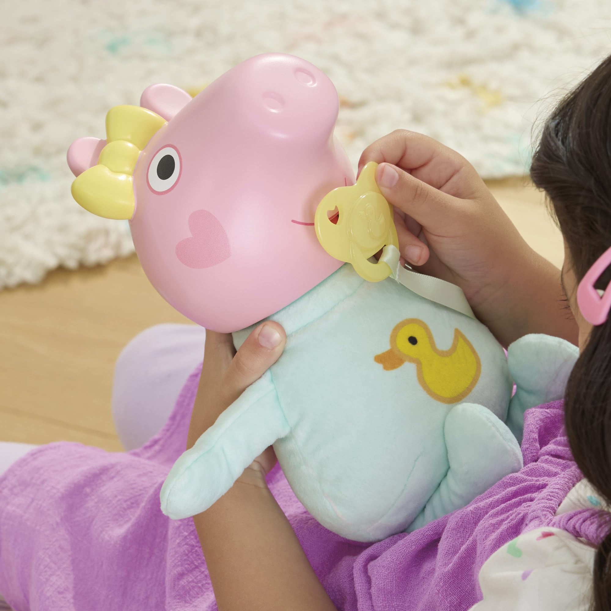 Peppa Pig Oinks and Snuggles Evie Interactive Baby Doll - 20+ Sound Effects, Ages 3+ 4