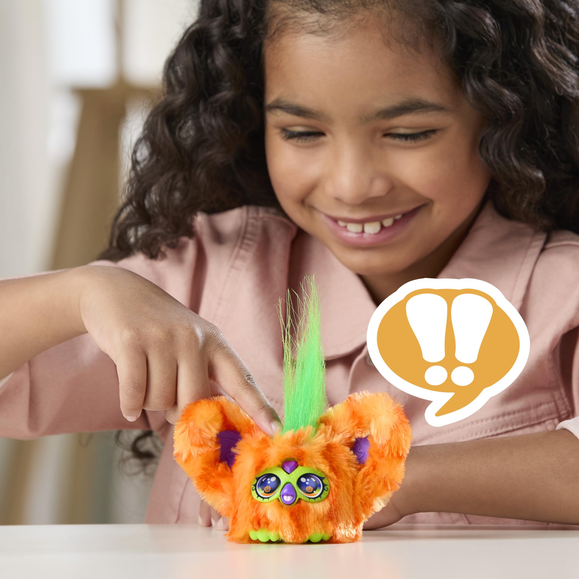 Furby Boo-Kin Mini Interactive Plush Toy with 45+ Sounds & Spooky Autumn Tunes 4