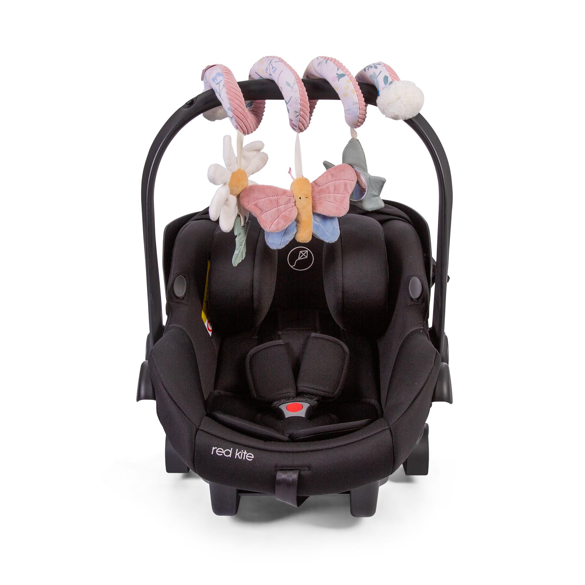 Red Kite Spiraloo Twisty Activity Toy - Rose & Ivy, Baby Safe Mirror & Teether