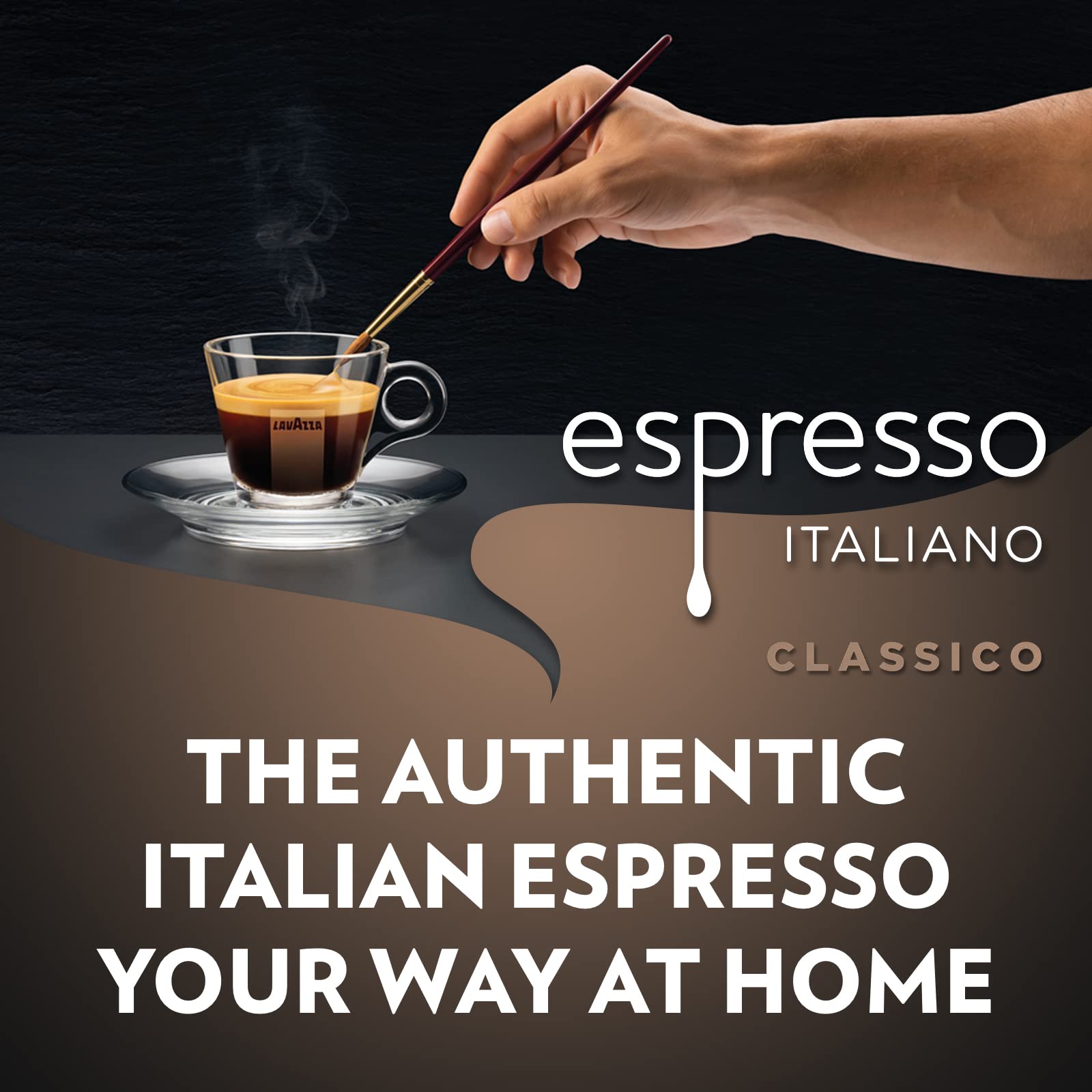 LAVAZZA Espresso Italiano Classico Whole Coffee Beans - 100% Arabica, Medium Roast, 1 kg