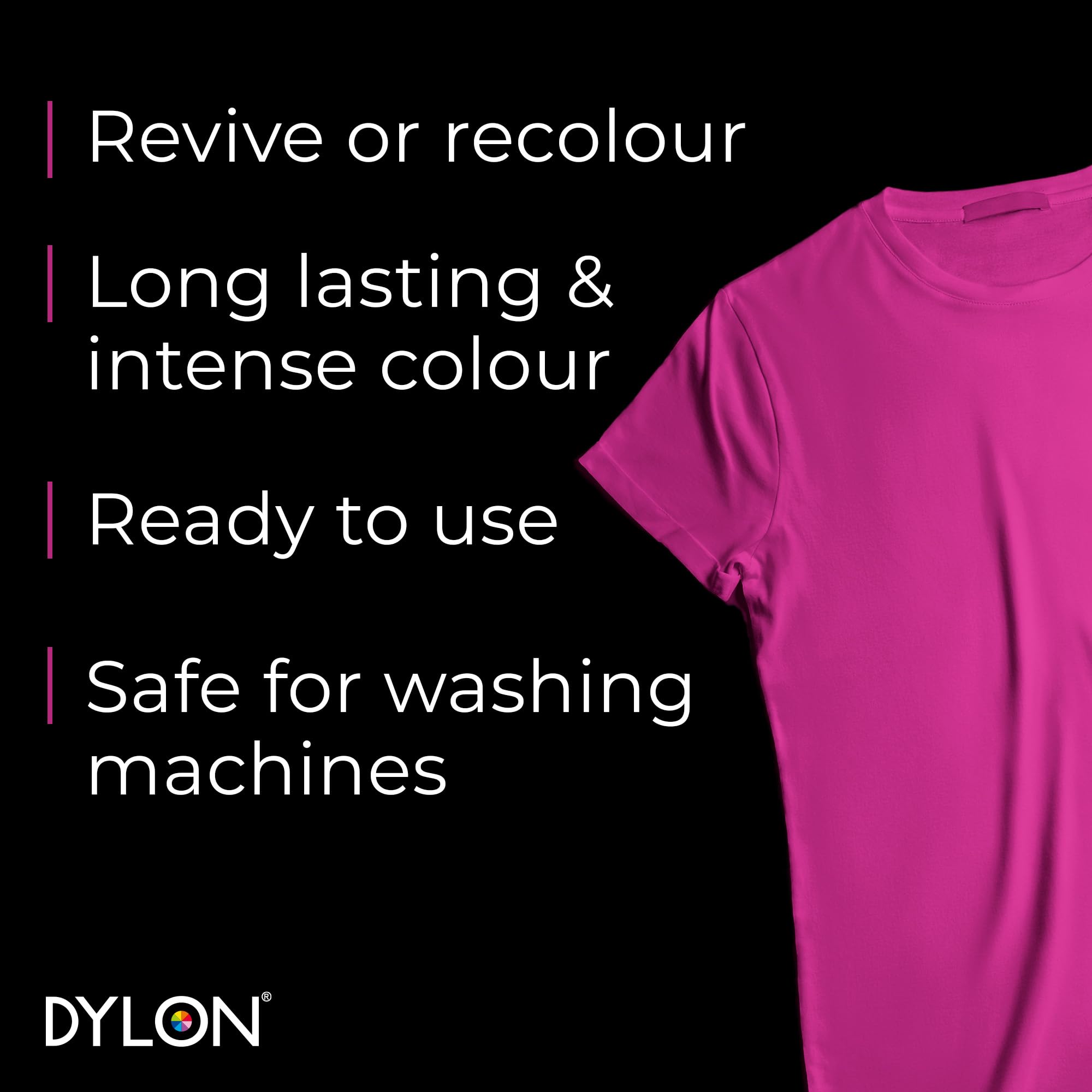 Dylon Washing Machine Fabric Dye Pod for Clothes & Soft Furnishings - Passion Pink | 350g