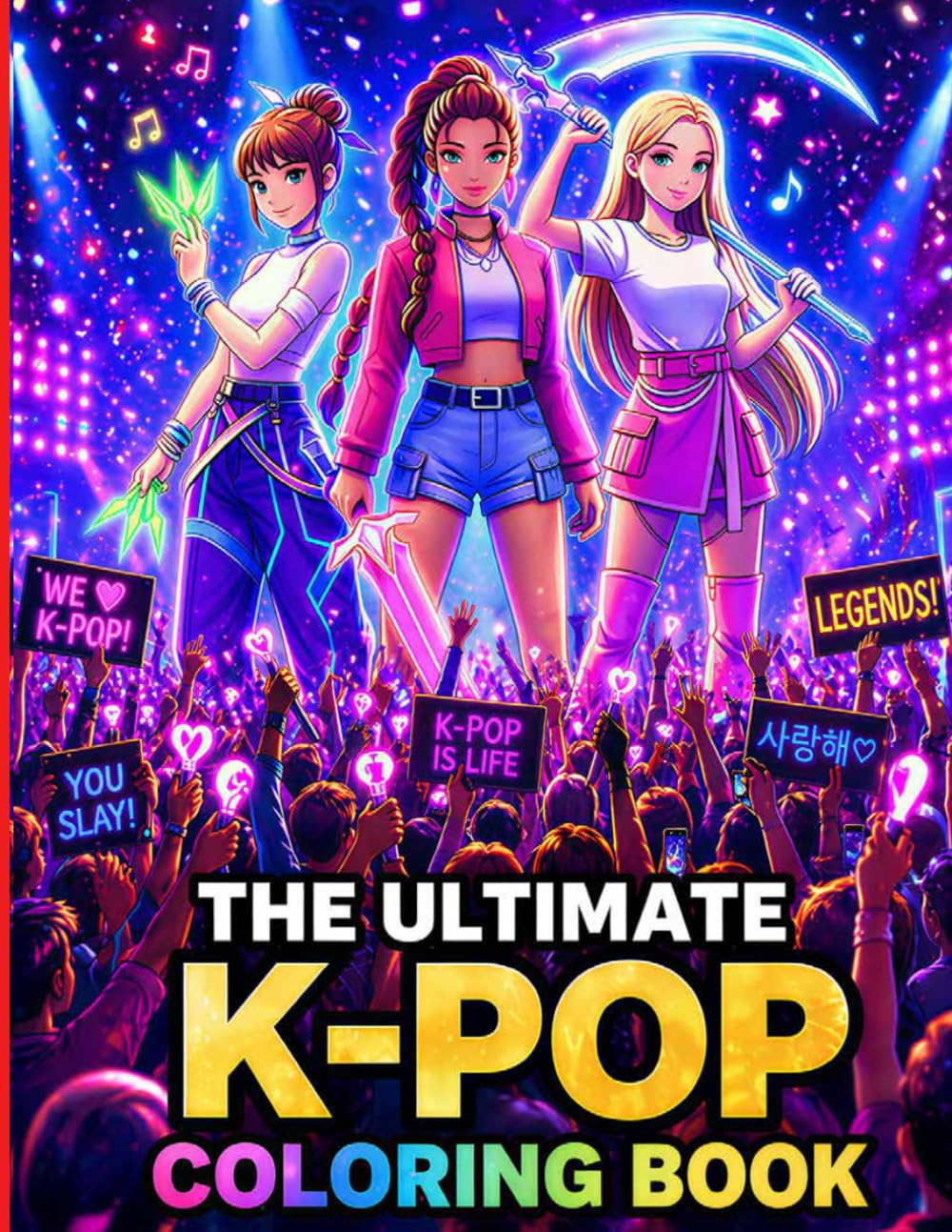 K-POP Musical Warriors Coloring Book - Musical Idol Warriors: Guys and Girl | Paperback | Ukrainian Edition 1