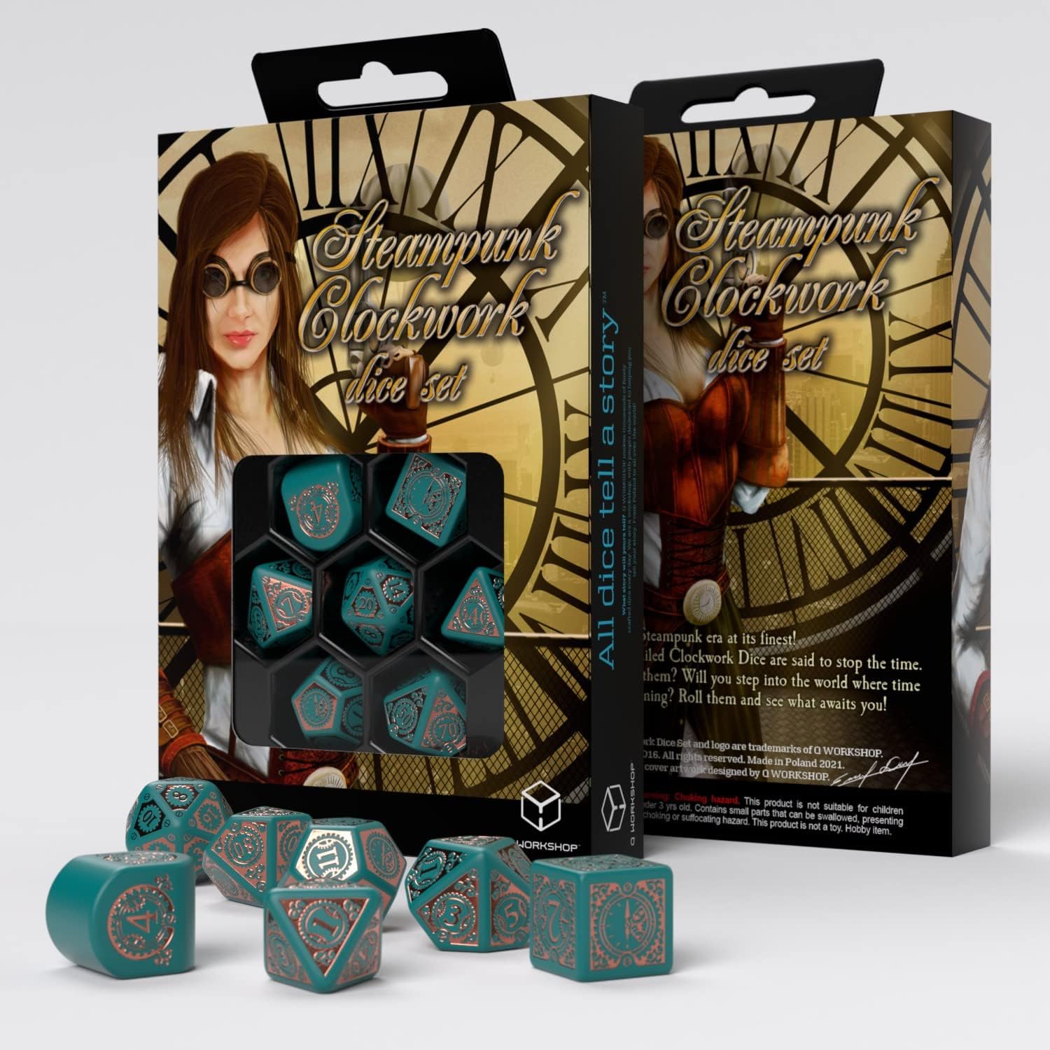 Q Workshop Set 7 Nuts Nautical Apparatus Dice Set