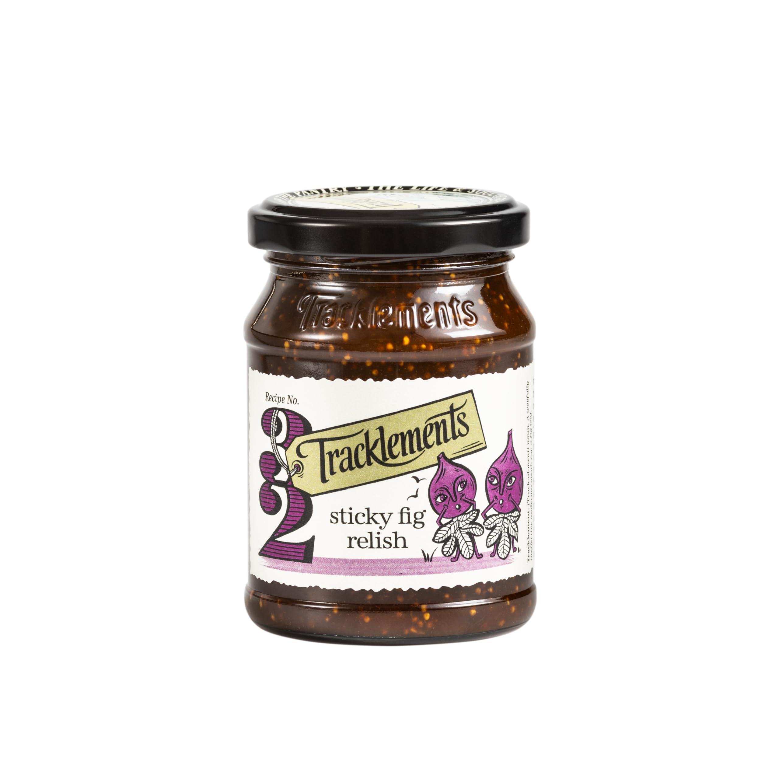Tracklements Sticky Fig Relish – Veganes &amp; Glutenfreies Gewürz, 250 g
