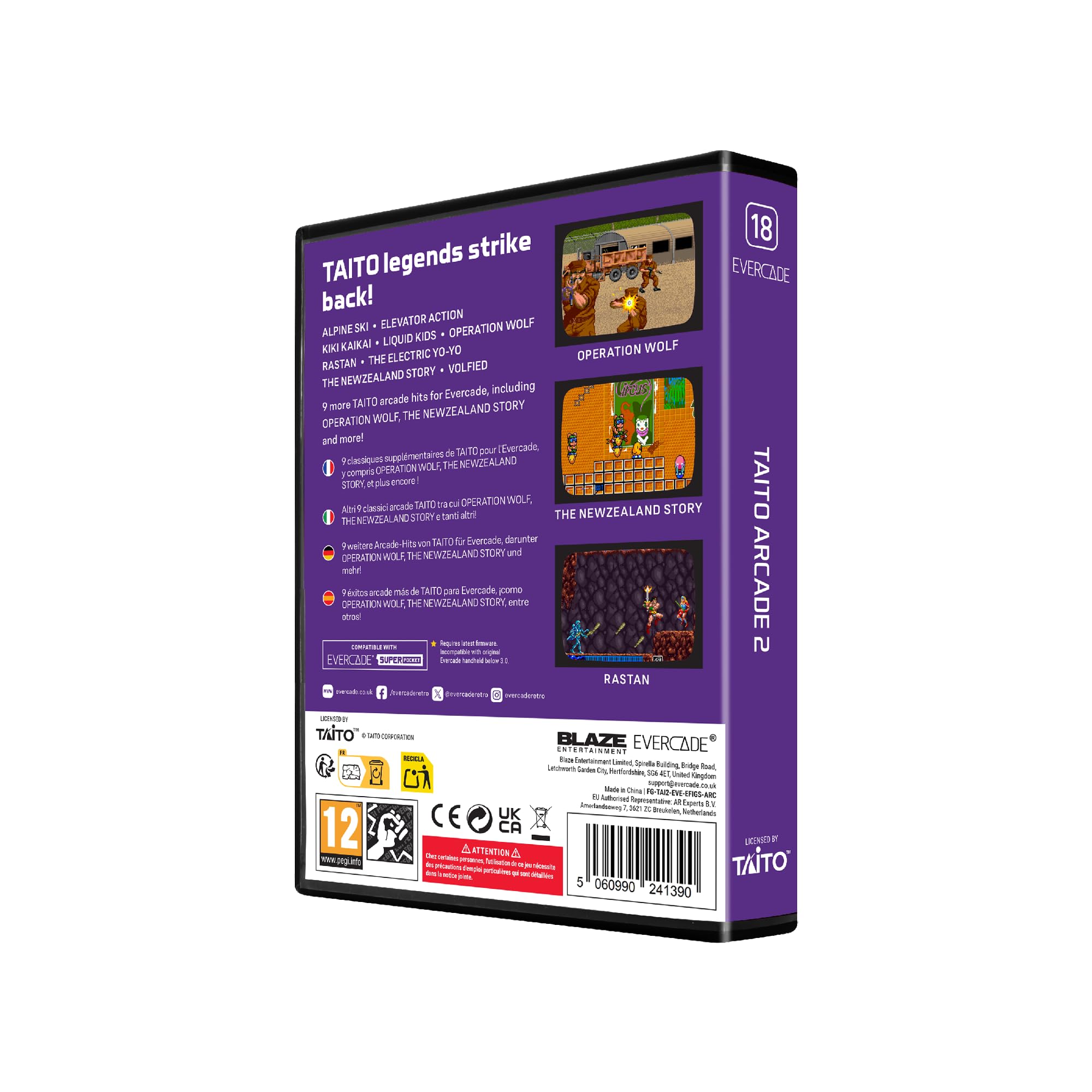 Taito Arcade 2 Collection – Evercade-Kassette 3