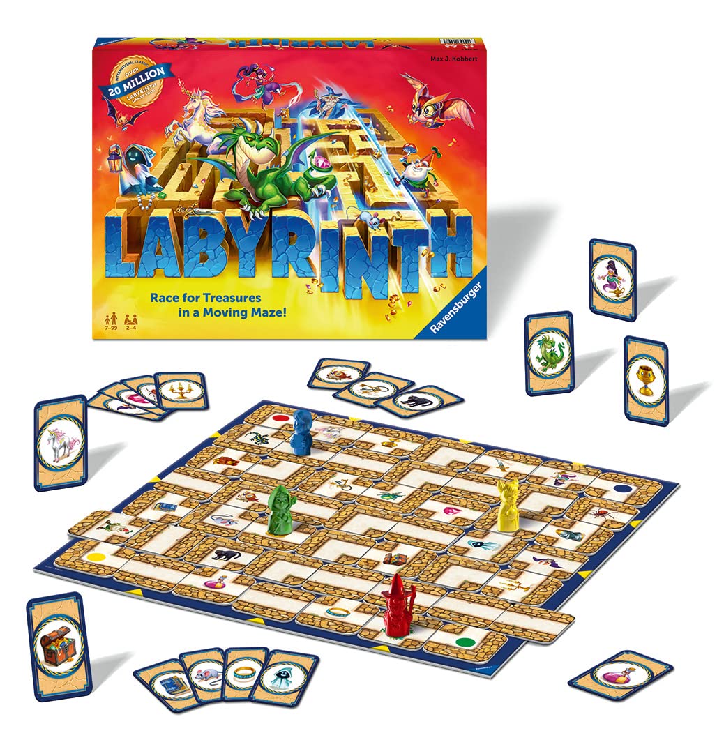 Ravensburger Labyrinth Moving Maze Family Board Game for Kids and Adults 8