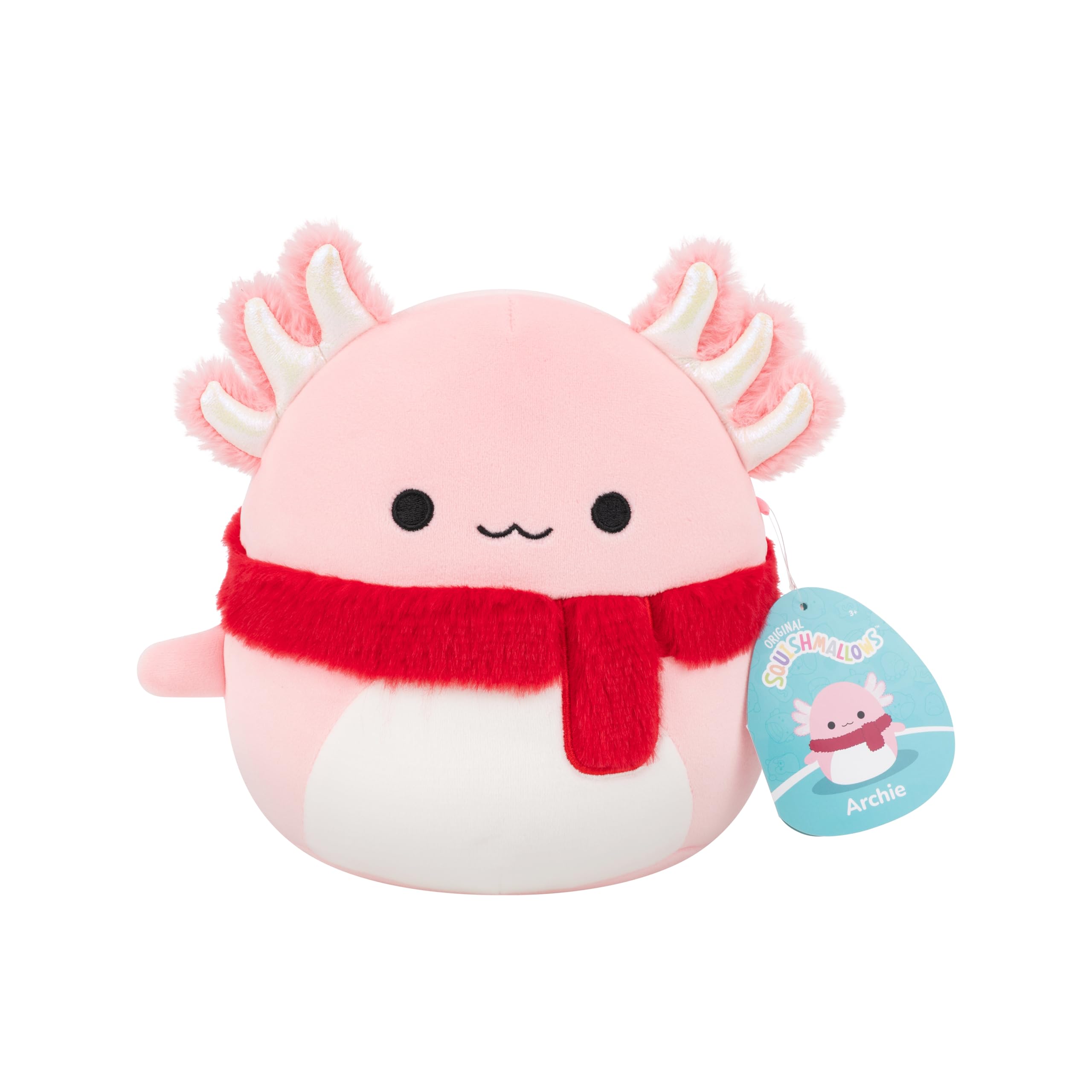 Squishmallows Archie the Pink Axolotl Plush - 7.5-Inch Soft Stuffed Animal for Kids & Collectors 7