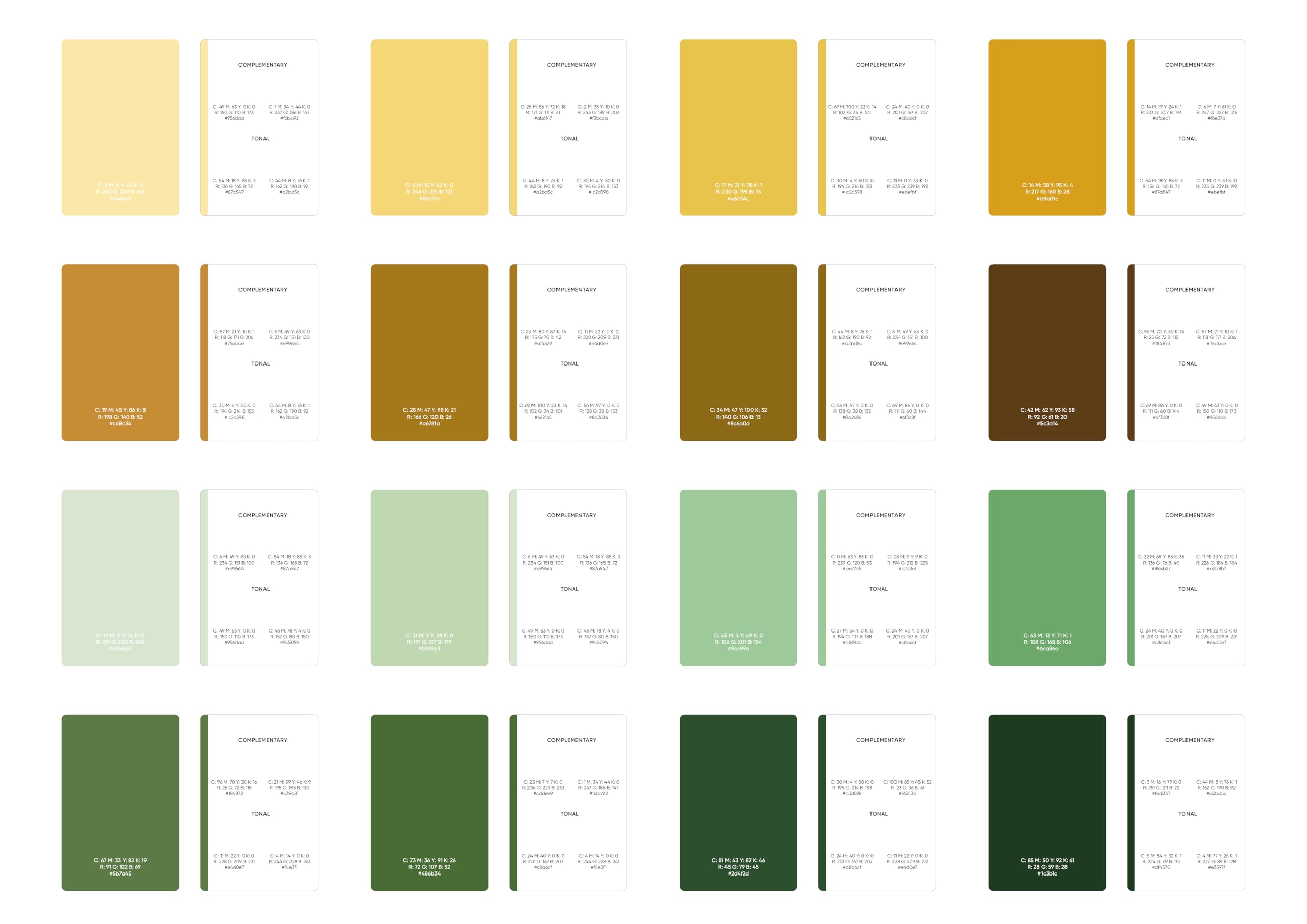David & Charles The Box of Swatches: 72 Shade Cards for Palette Planning and Inspiration | Book Design 8