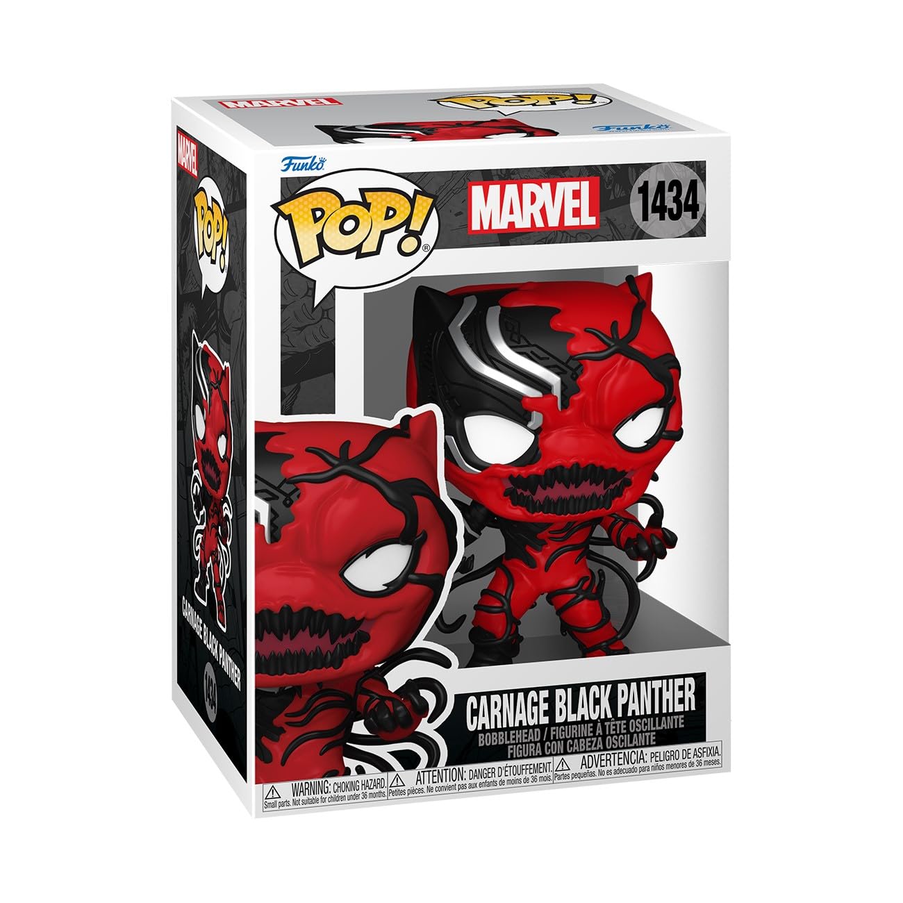 Funko Pop! Marvel: Carnageized - Black Panther Vinyl Figure 4