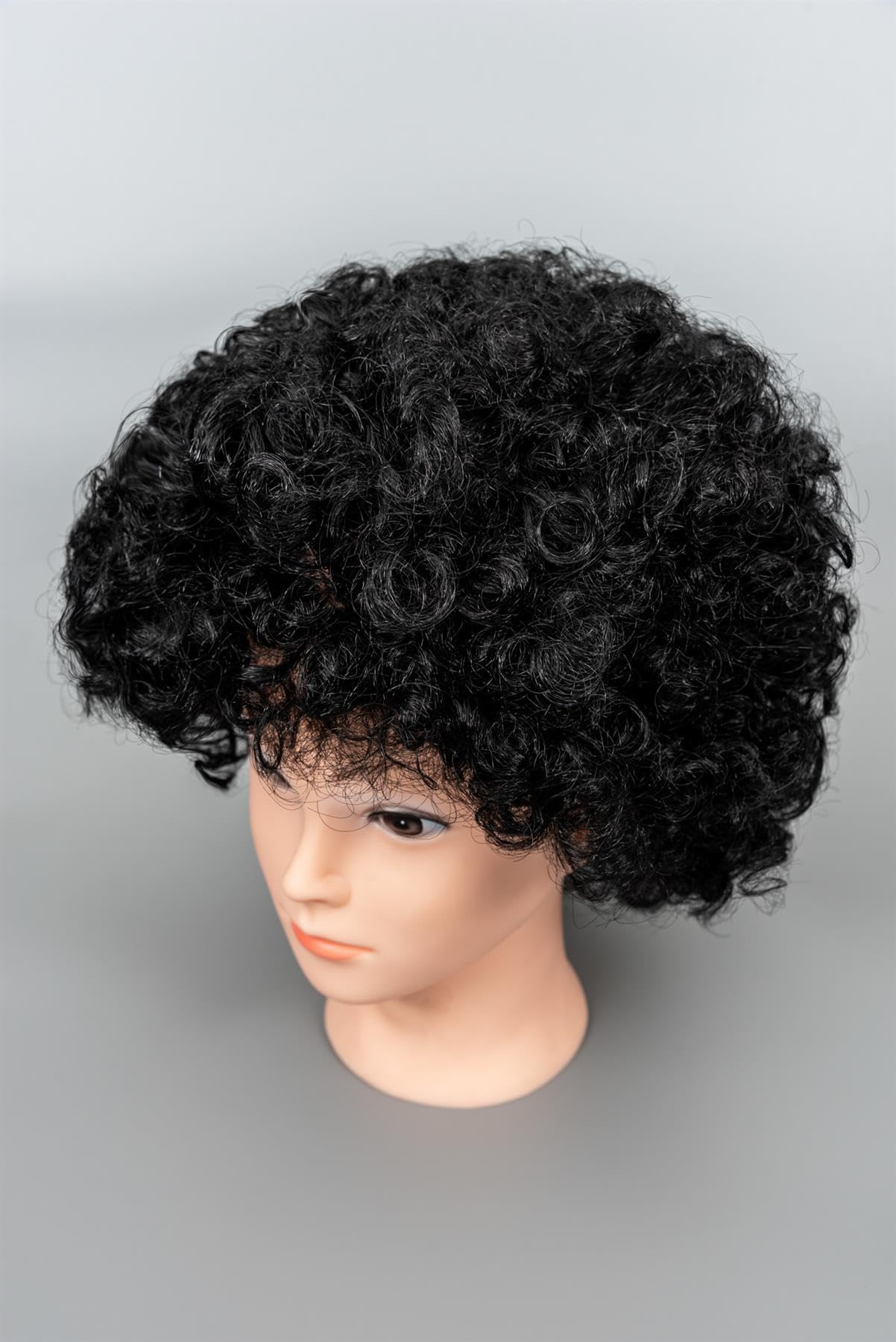 SHATCHI Afro Wig Curly Bouncy Black for 60s 70s 80s Theme Party Costume Disco Dress Up 7