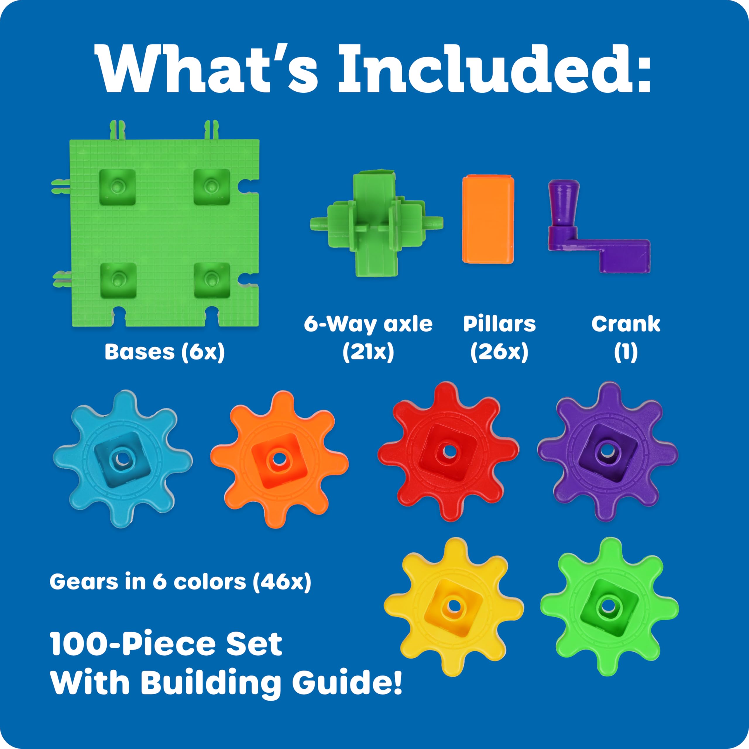 Learning Resources Gears Gears Gears Deluxe Building Set - 119-Piece STEM Toy for Ages 3-7 19