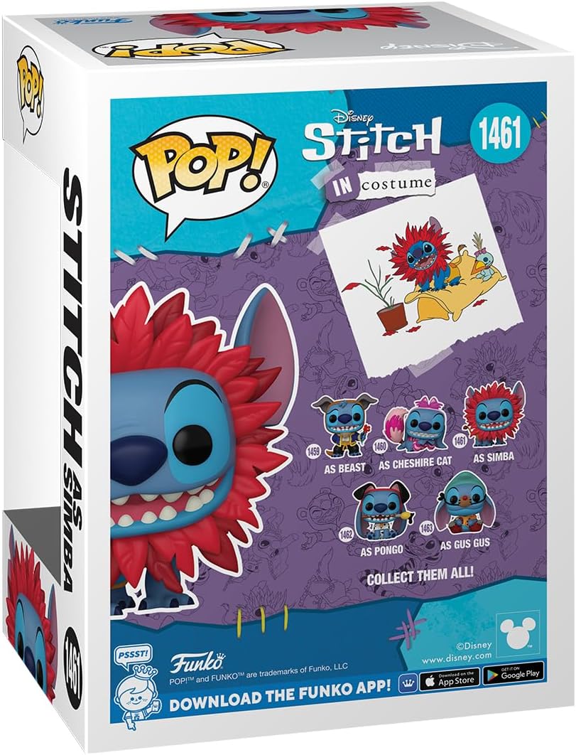 Funko Pop! Disney: Stitch as Simba Vinyl Figure (75164) 6