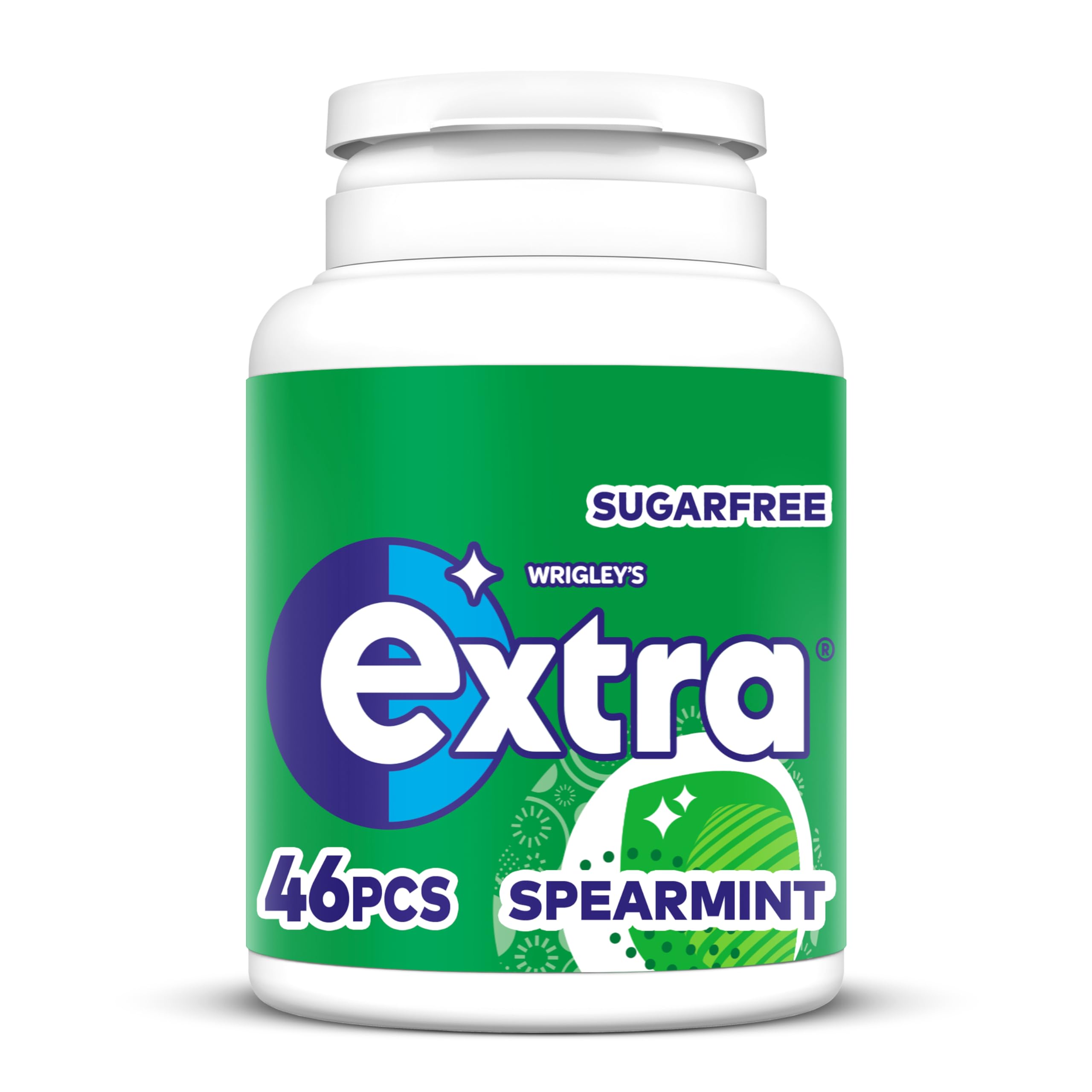 Extra - Spearmint Sugar-Free Chewing Gum Bottle, 60 Pieces 4