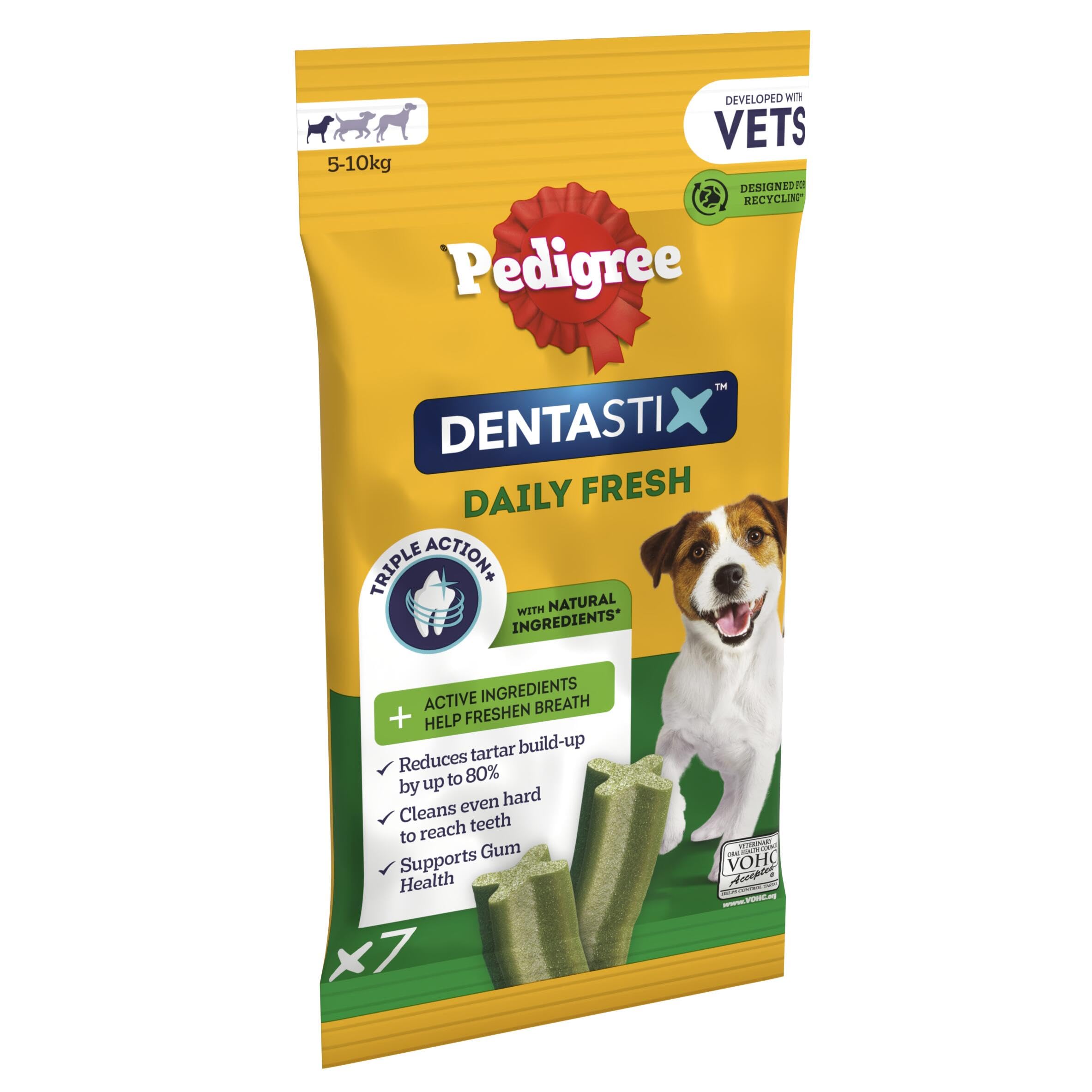 Pedigree Dentastix Fresh Daily Dental Chews for Small Dogs, 70 Sticks (Pack of 10) 5