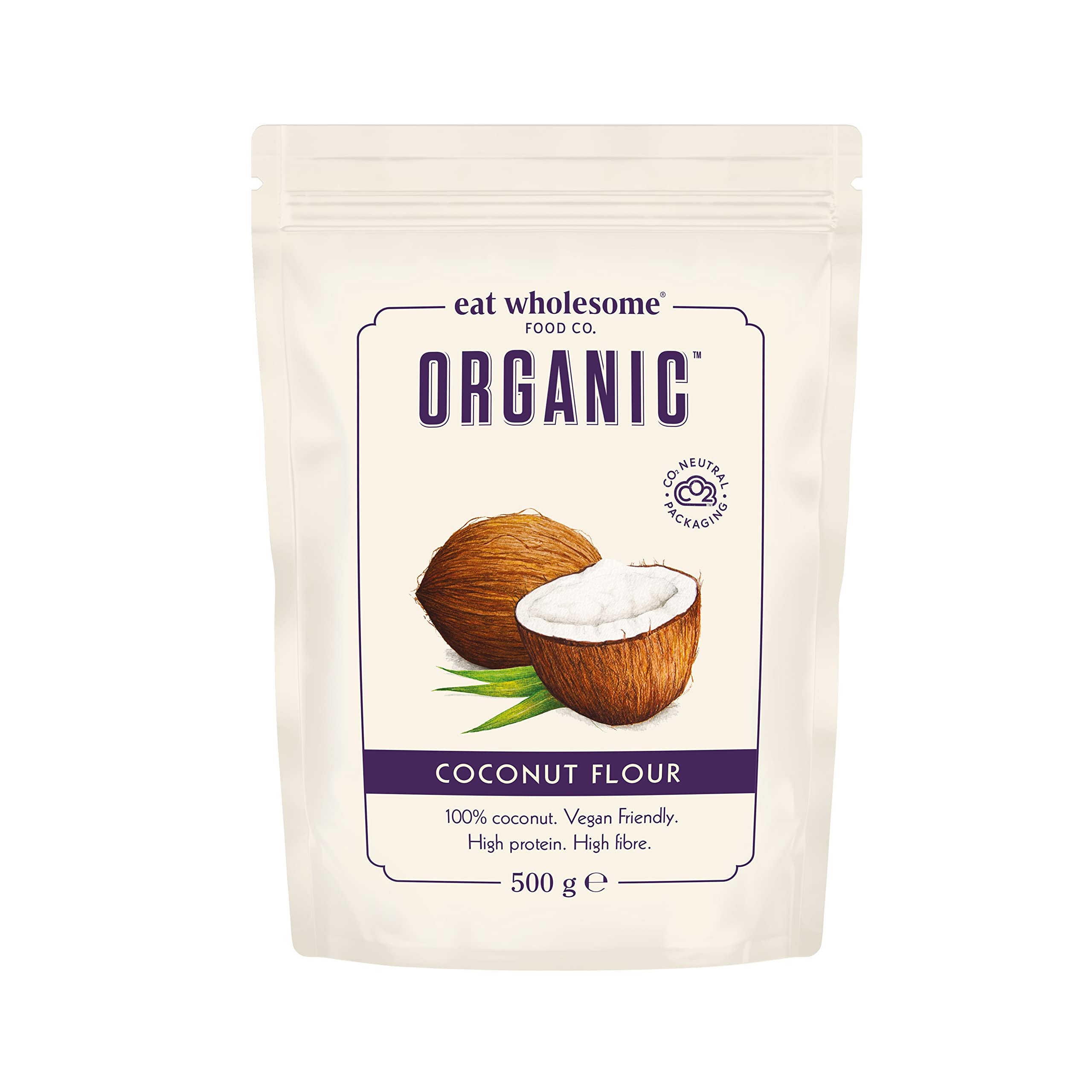 Eat Wholesome Organic Coconut Flour - High Protein, High Fibre | 500g