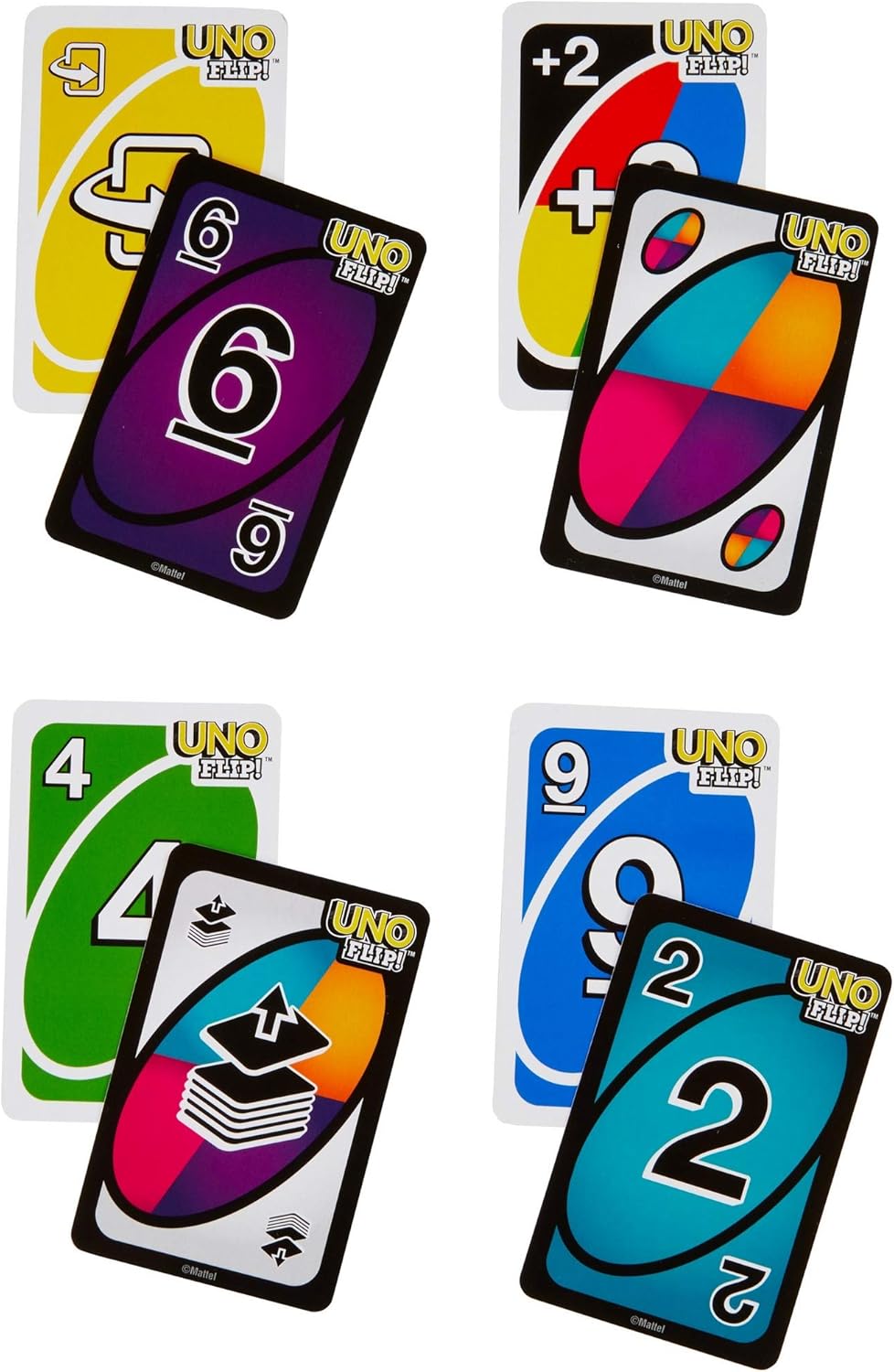 Mattel UNO Flip-Kartenspiel, mehrfarbig 6