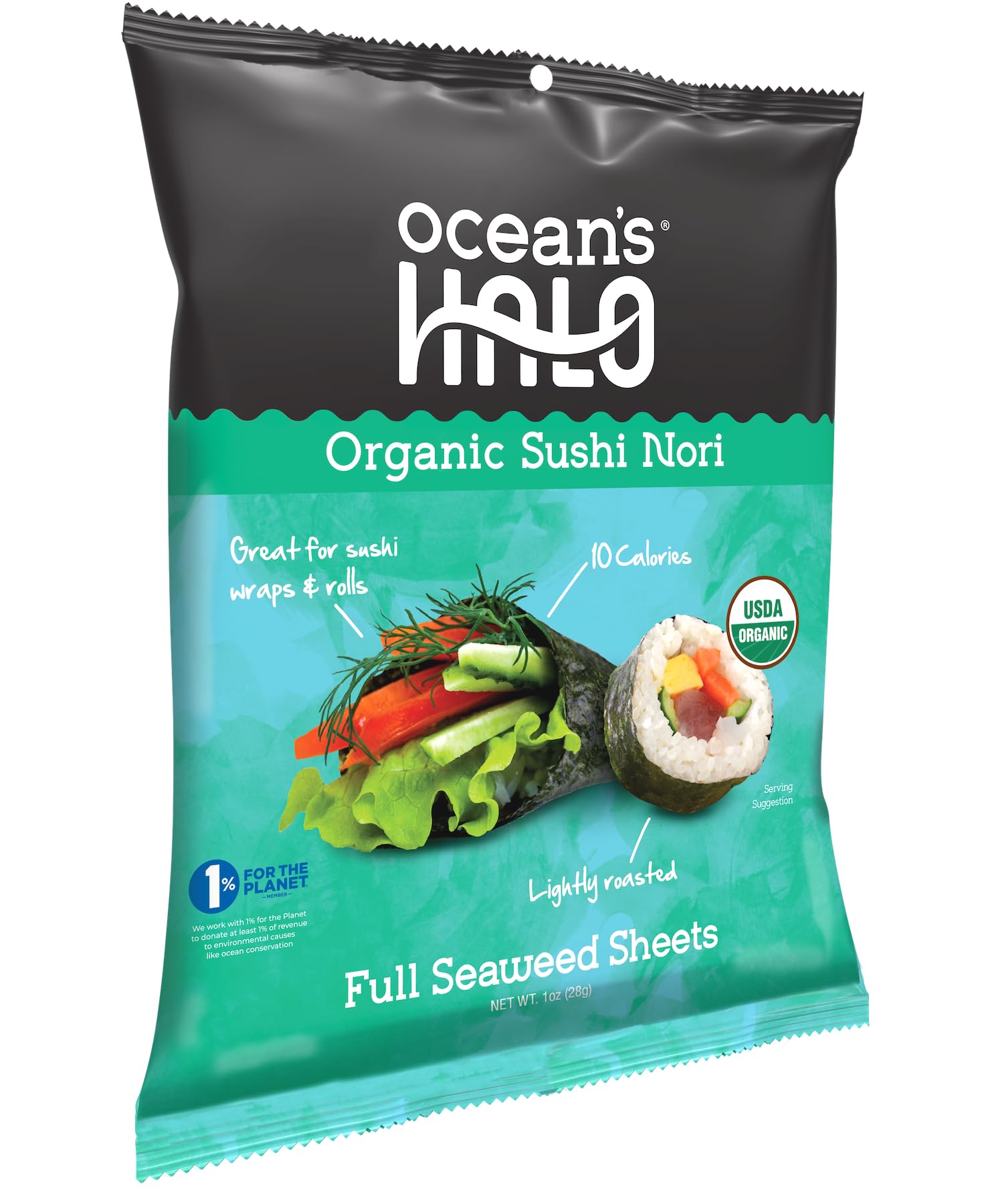 Ocean's Halo - Organic Sushi Nori Seaweed Sheets, Gluten-Free & Vegan 3