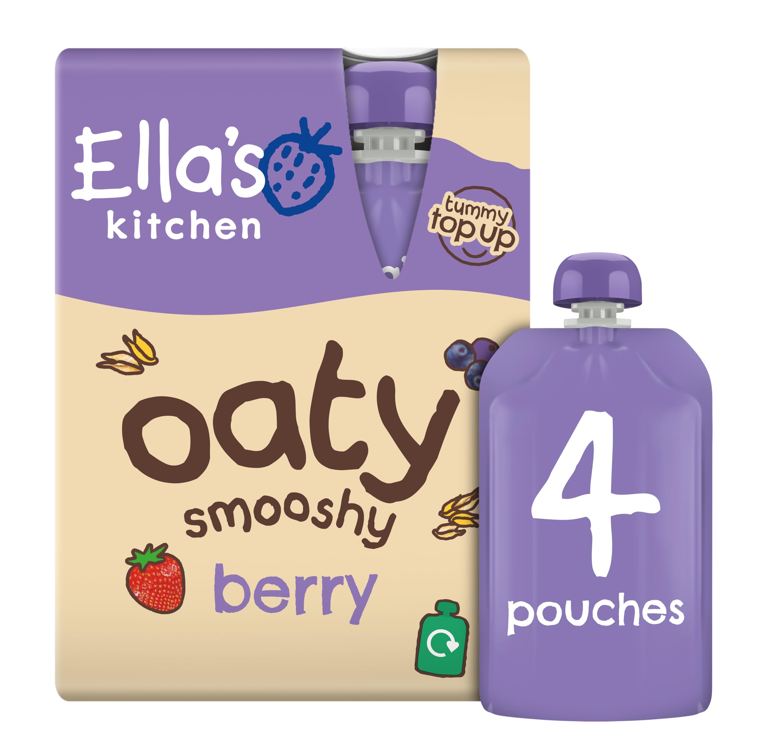 Ella's Kitchen Berry Oaty Smooshy 4 x 90g