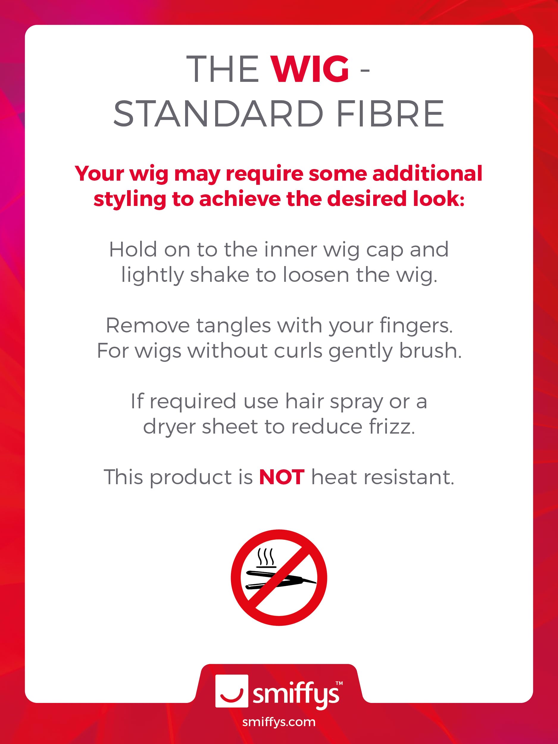 Smiffys Glamourama Blonde Long Straight Wig with Fringe 3