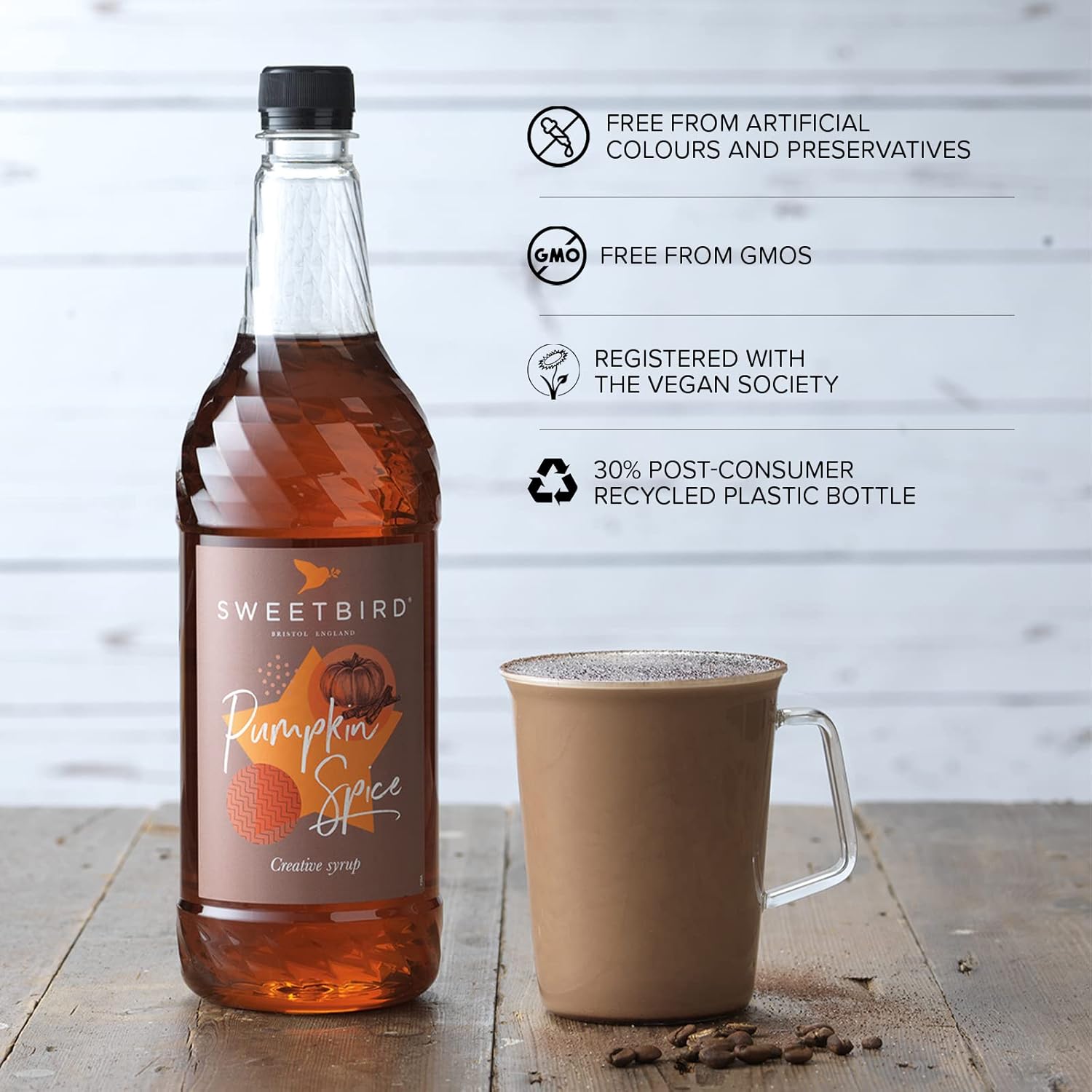 Sweetbird - Kürbisgewürzsirup (1 Liter) 8