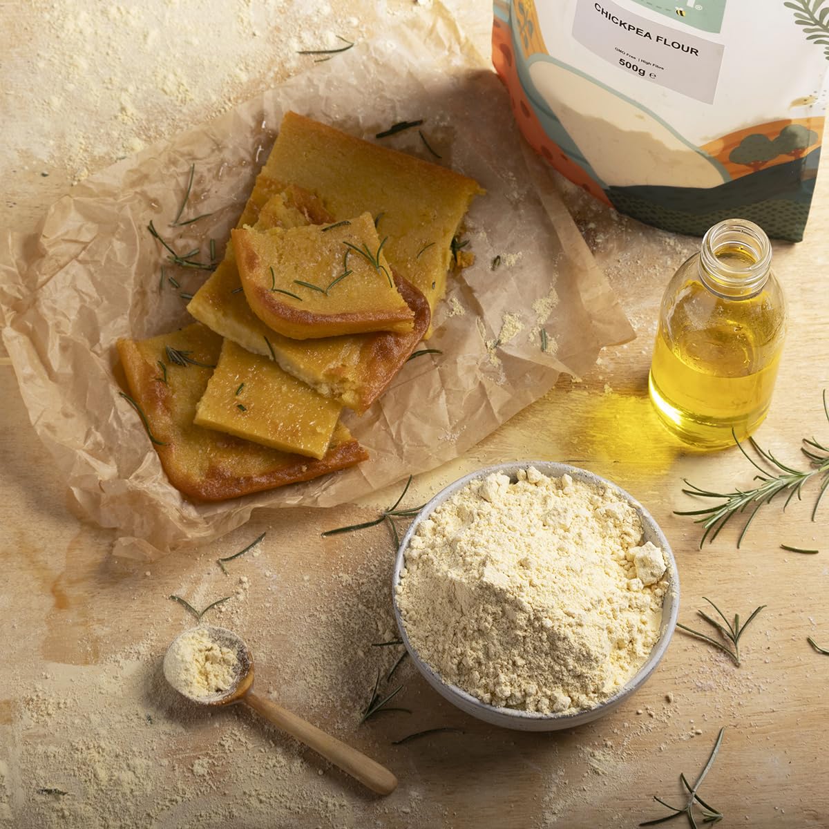 Wholefood Earth Kichererbsenmehl 500 g | Gentechnikfrei | Ballaststoffreich | Vegan | Recycelbare Verpackung 4