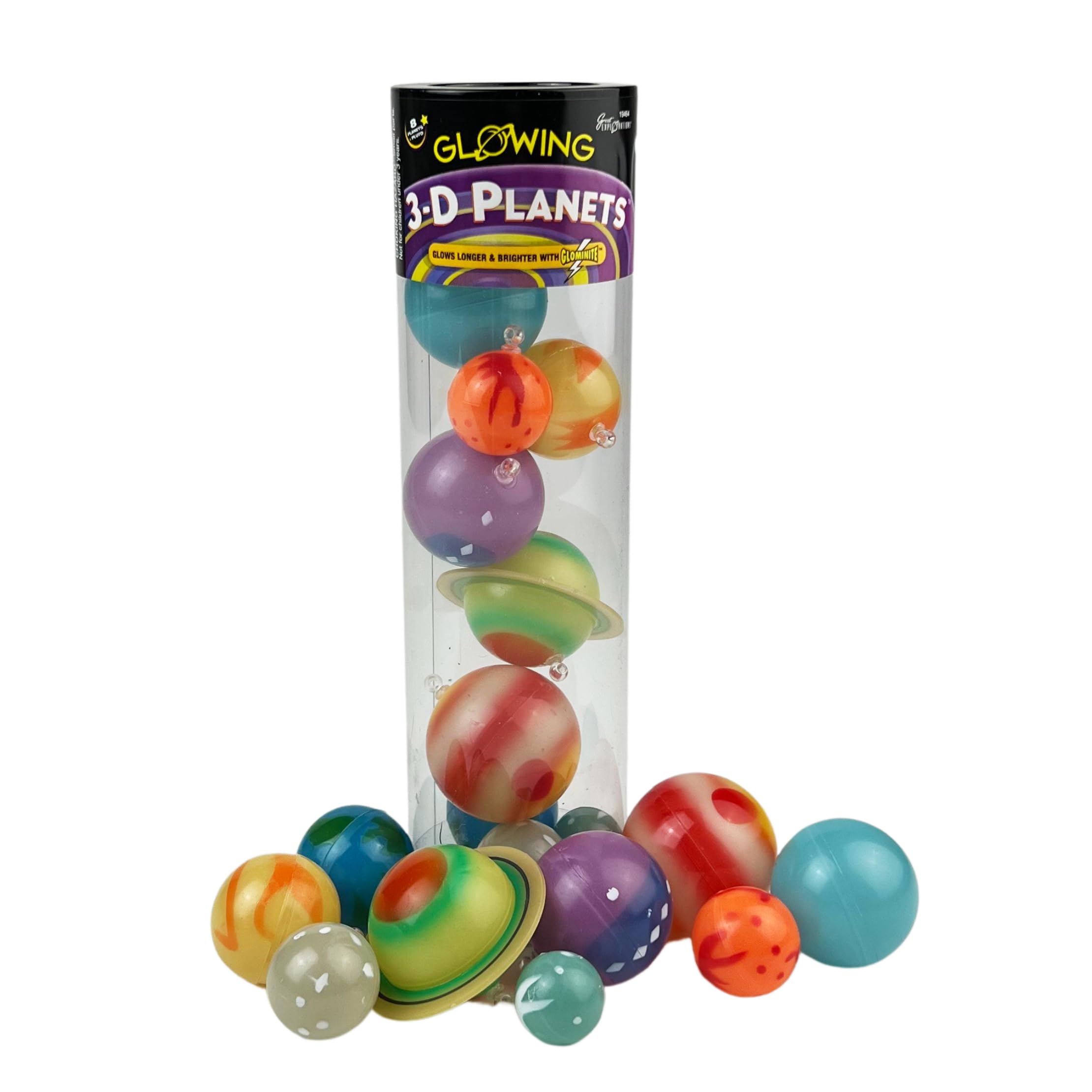 University Games 3-D Planets in a Tube Glow-in-the-Dark Science Kit | Ages 3+