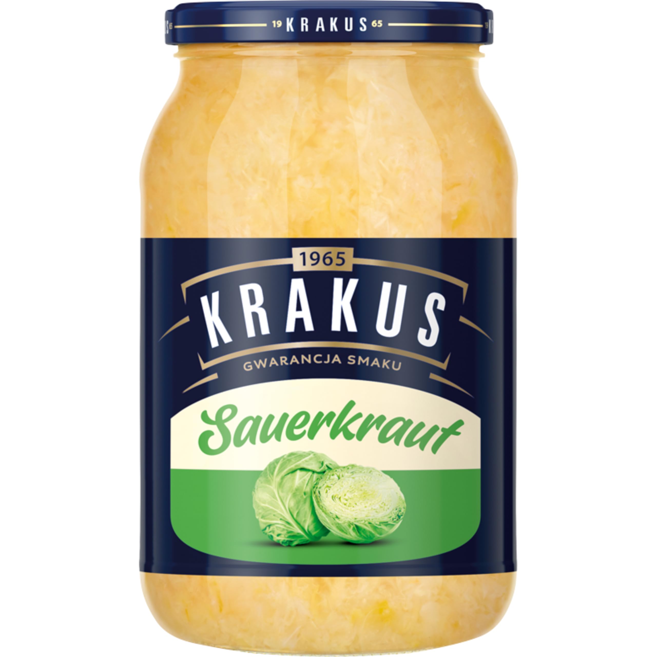 Krakus Sauerkraut 900g - Naturally Fermented Crunchy & Tangy Sauerkraut