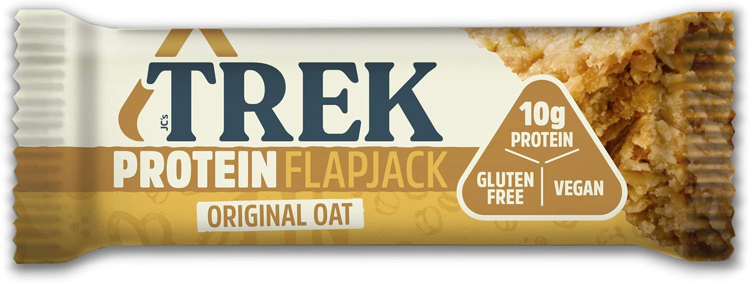 TREK Original Oat High Protein Flapjack – Glutenfrei, pflanzlich, vegan – 16 x 50 g Riegel 3