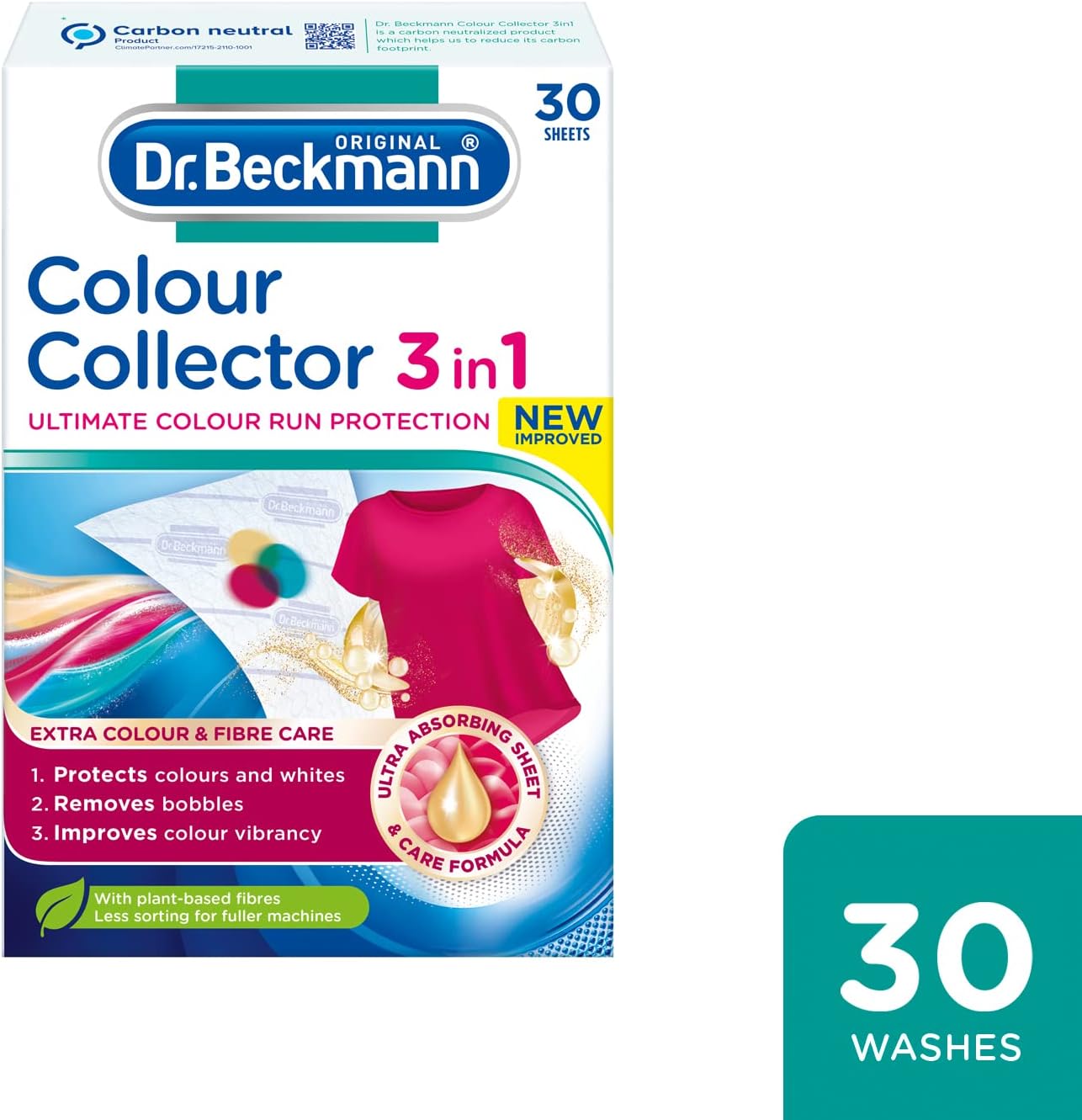 Dr. Beckmann - Colour and Dirt Collector 3-in-1 Laundry Sheets (30 Sheets) 6