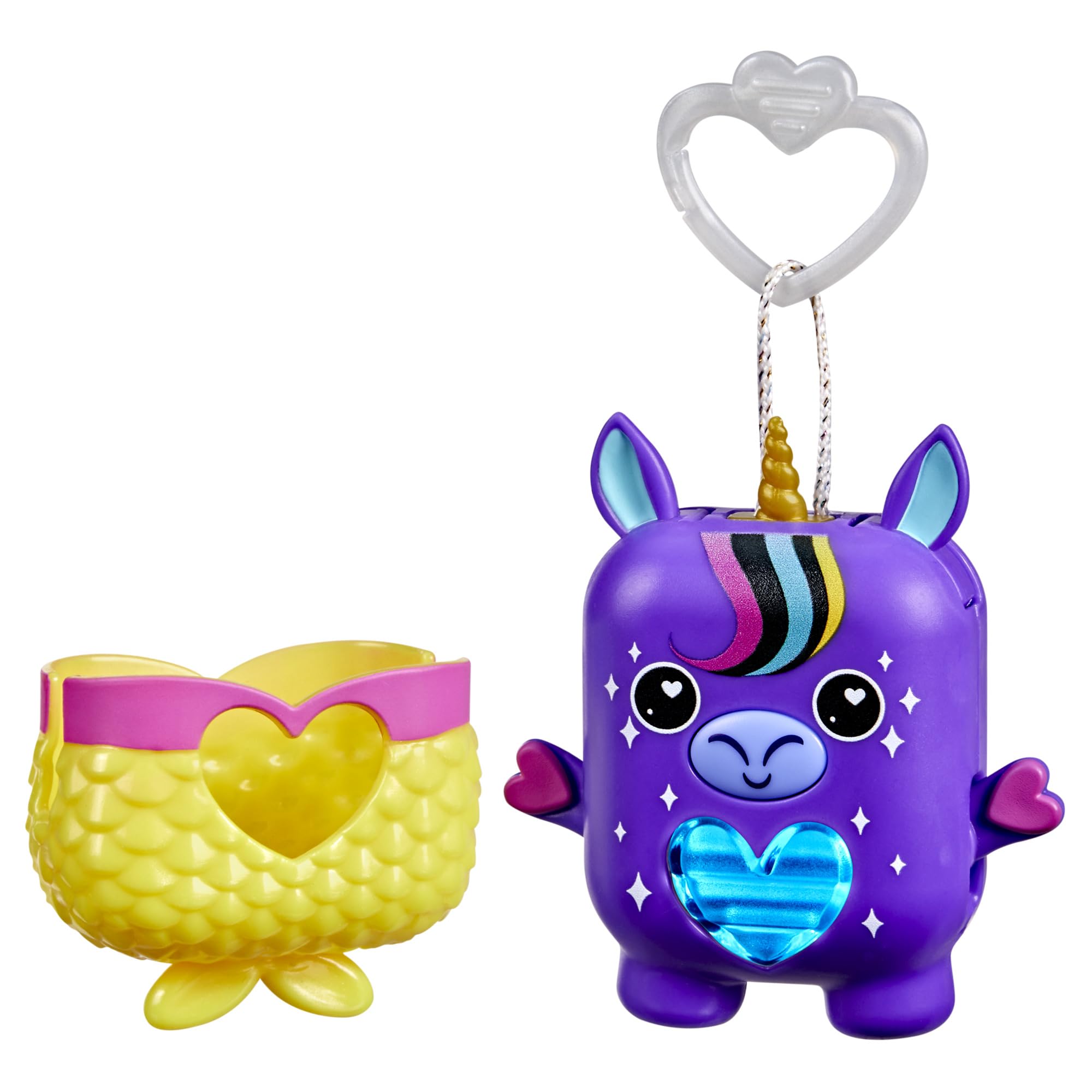 Hasbro Nano-Mals Stardream the Unicorn - Electronic Fidget Pet with Light-Up Heart, 70+ Reactions & Silent Mode
