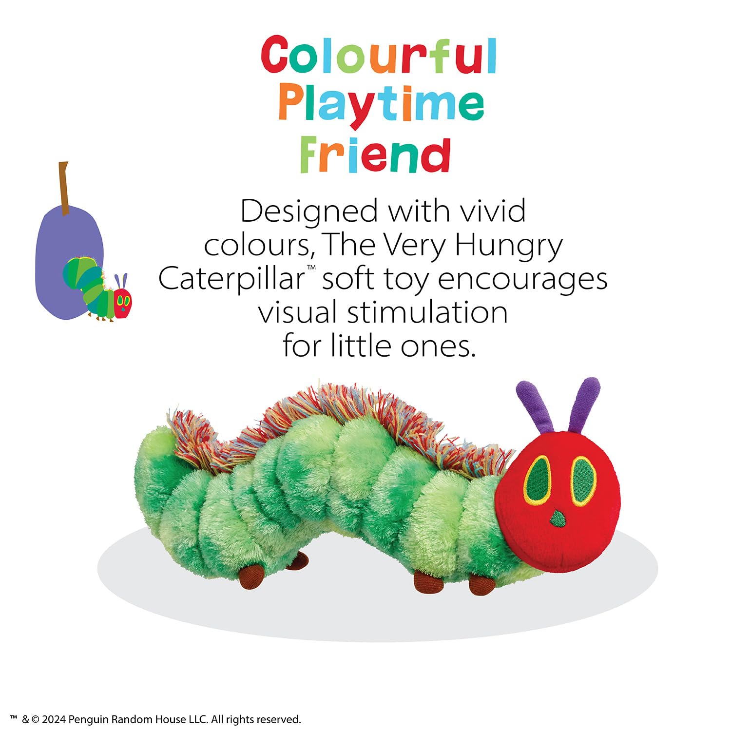 Very Hungry Caterpillar Soft Plush Toy - Tactile Fluffy Spine, 0+ Months 4