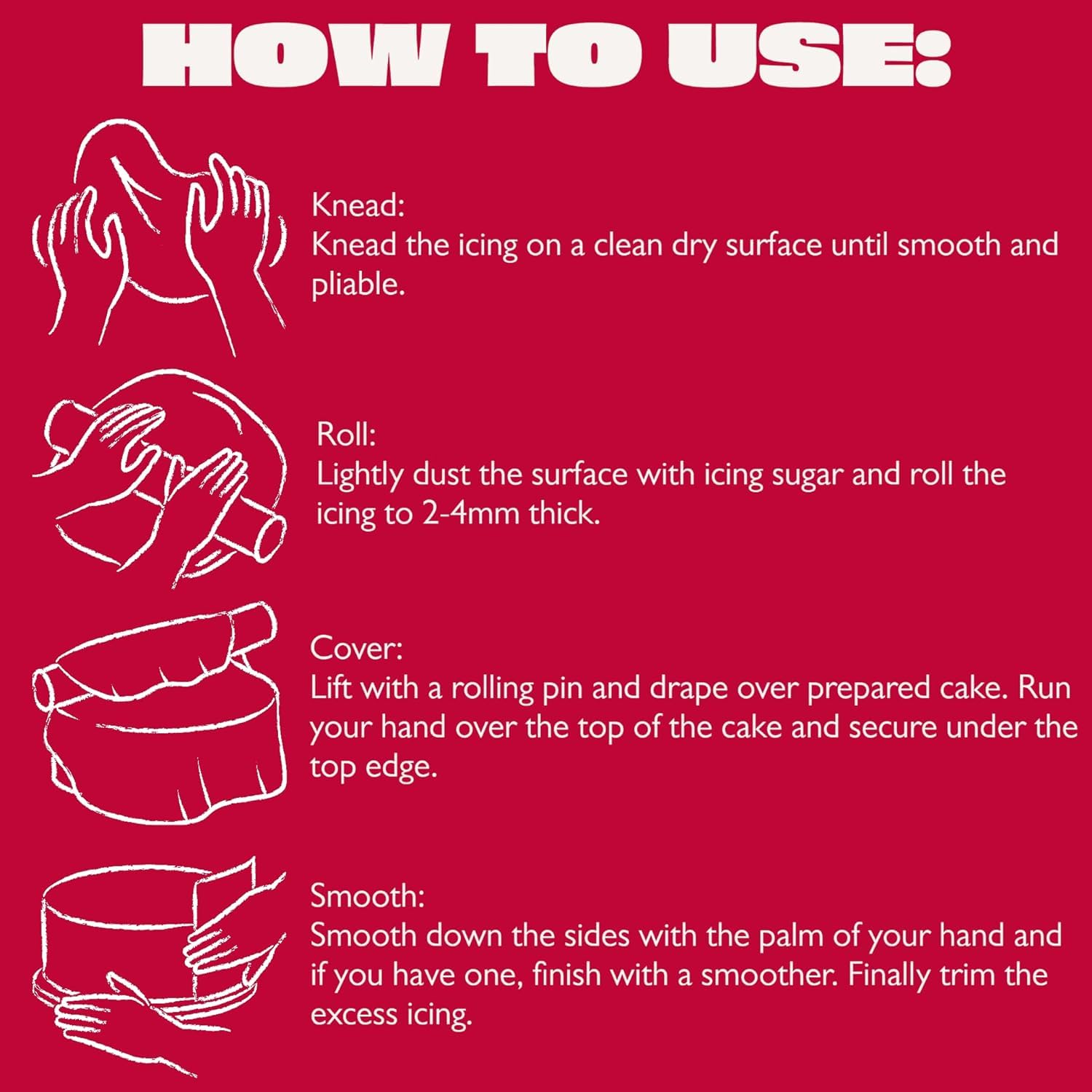 Renshaw Black Extra Stretch Smooth & Thin Fondant Icing, 250g - Ready to Roll Cake Decorating Icing 7