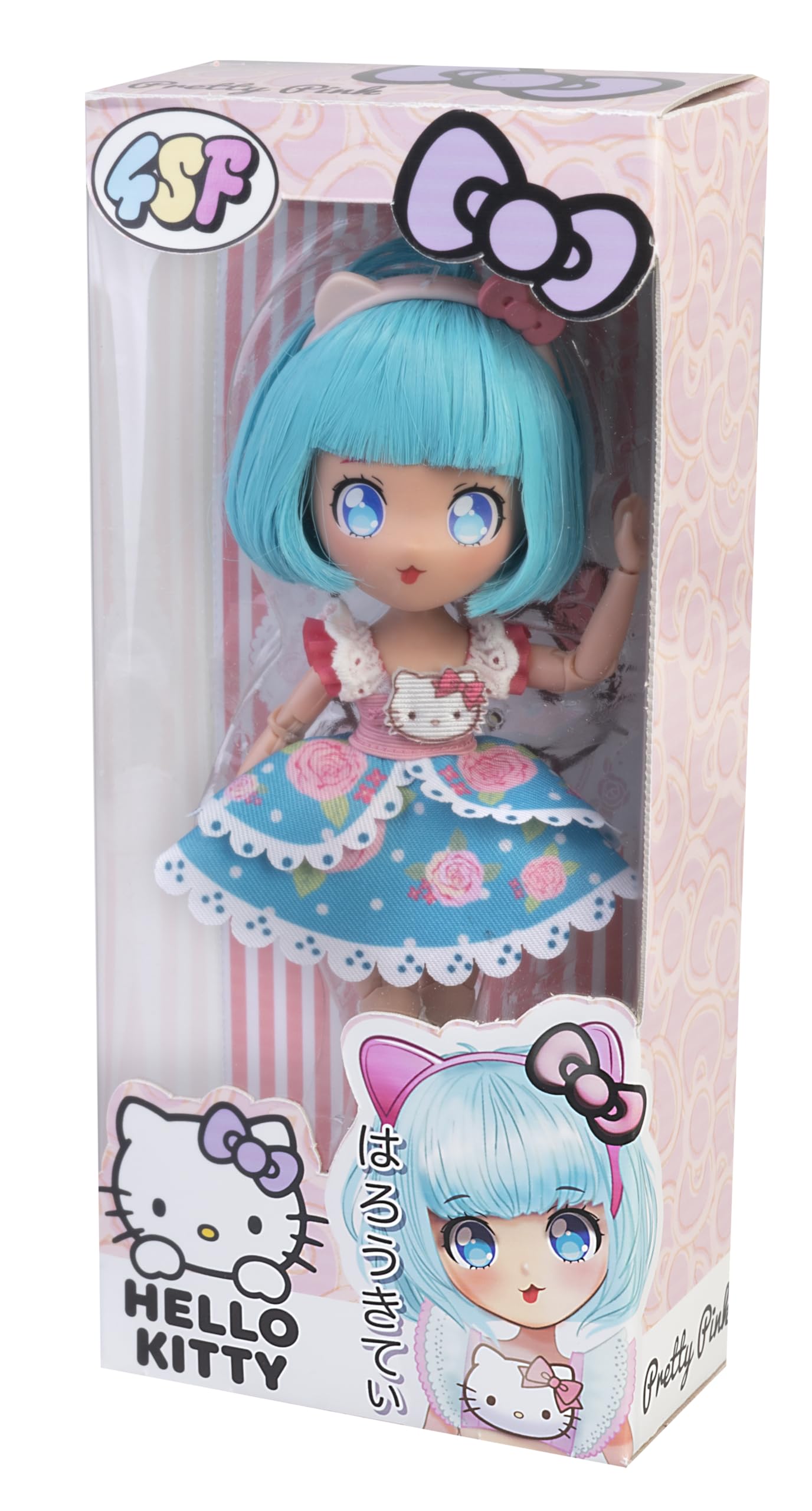 Hello Kitty Manga Doll - Blue Pretty Pink Fashion Edition, Ages 3+ 6