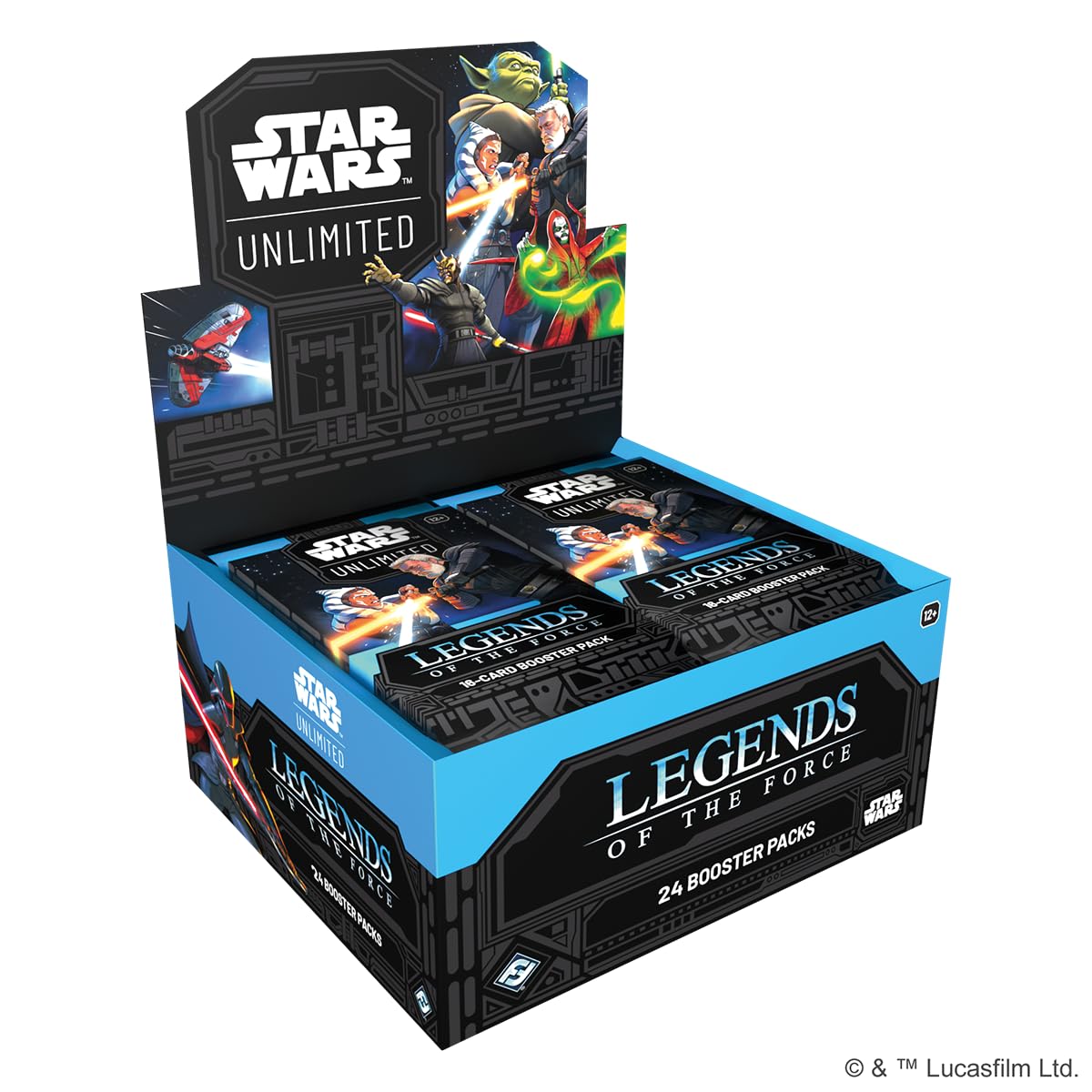 Fantasy Flight Games Star Wars: Unlimited Legends of the Force Booster Display