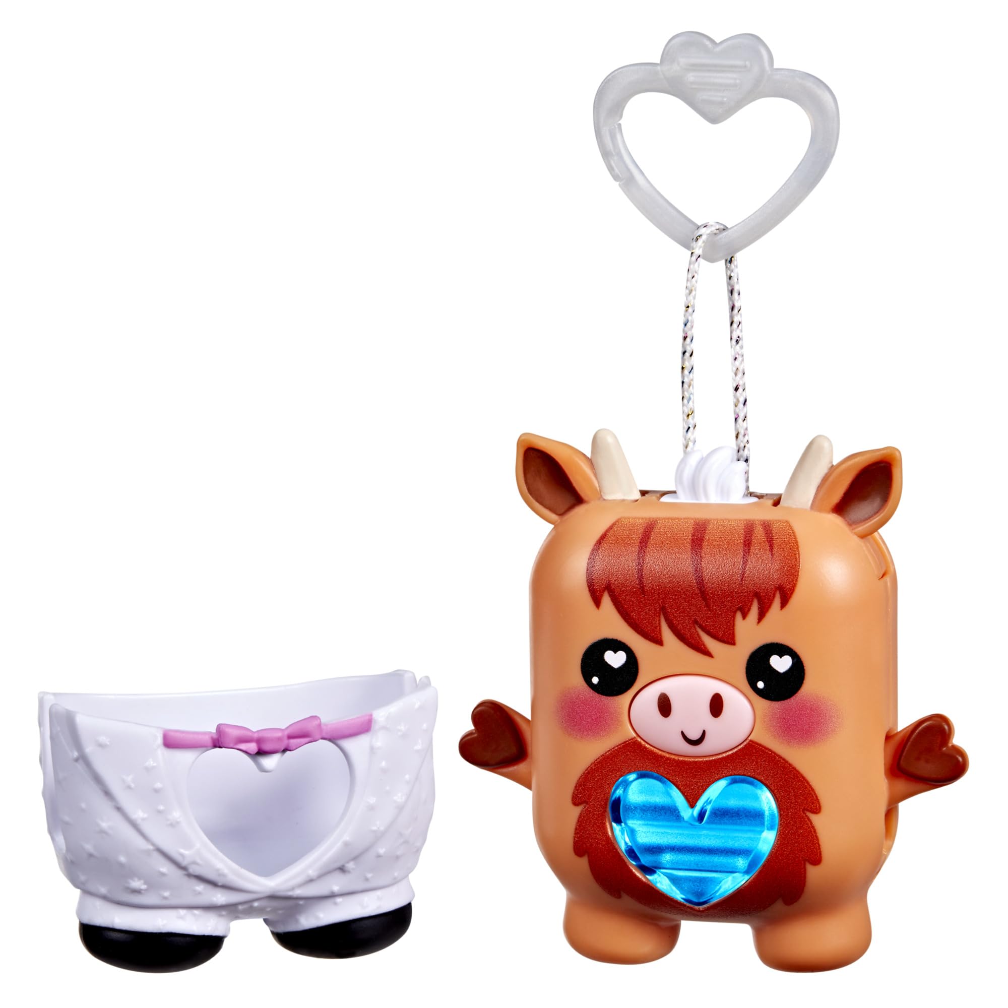 Hasbro Nano-Mals Cowbert the Highland Cow - Electronic Fidget Pet with Light-Up Heart, 70+ Reactions & Silent Mode 10