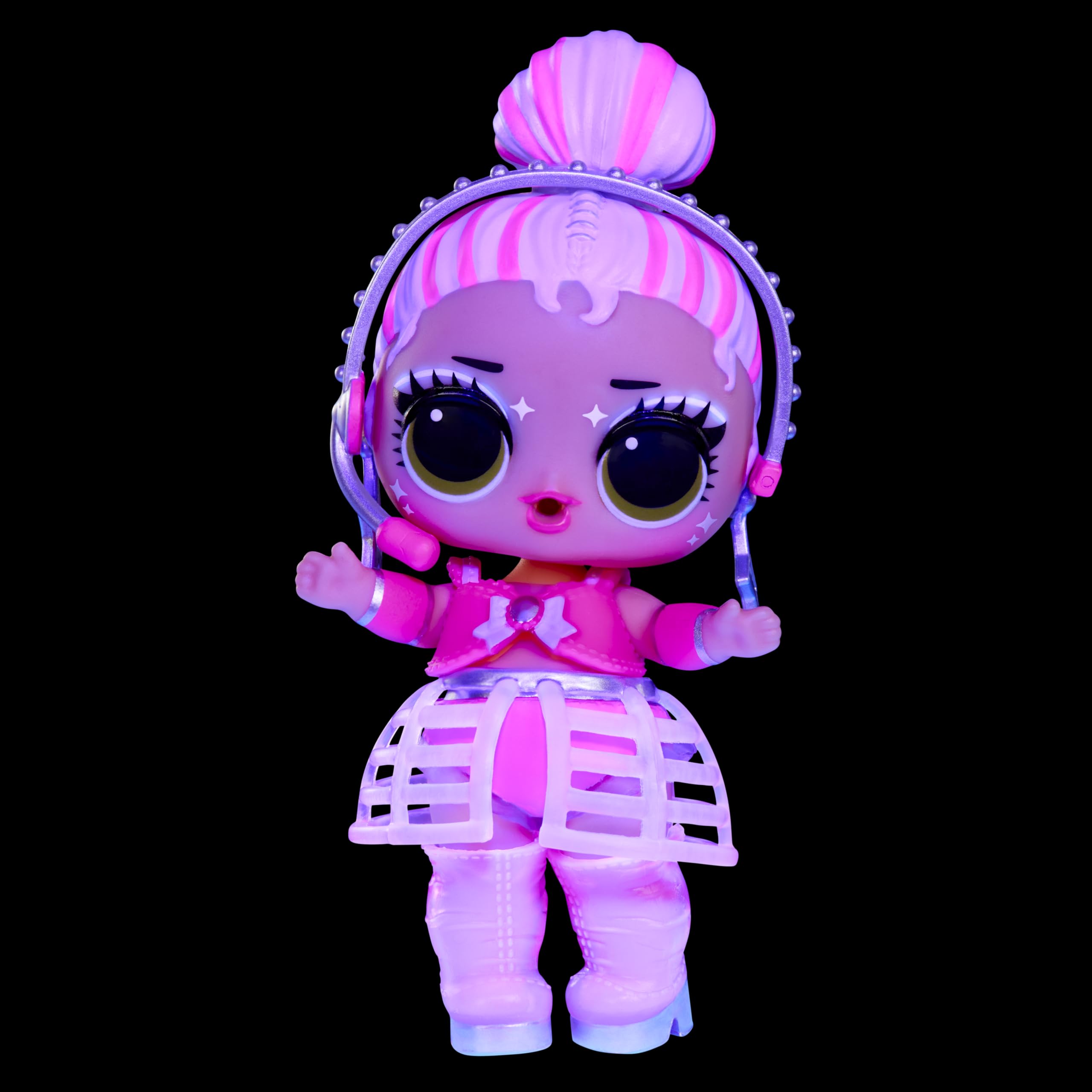 L.O.L. Surprise! Neon Pop Stars Tots - 1 Doll with Magical Blacklight Surprise 3