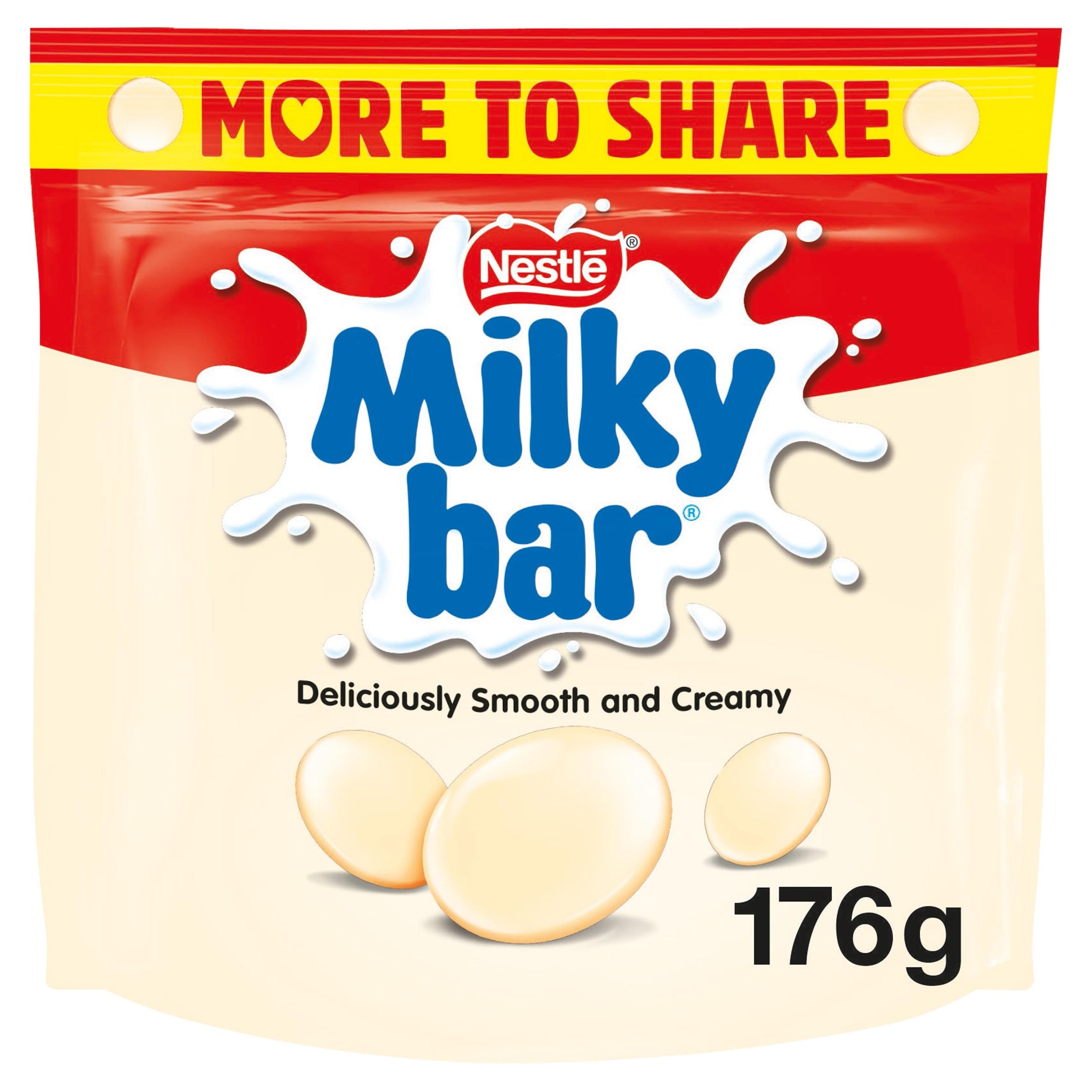 Nestle Milkybar White Chocolate Giant Buttons Sharing Bag 176g