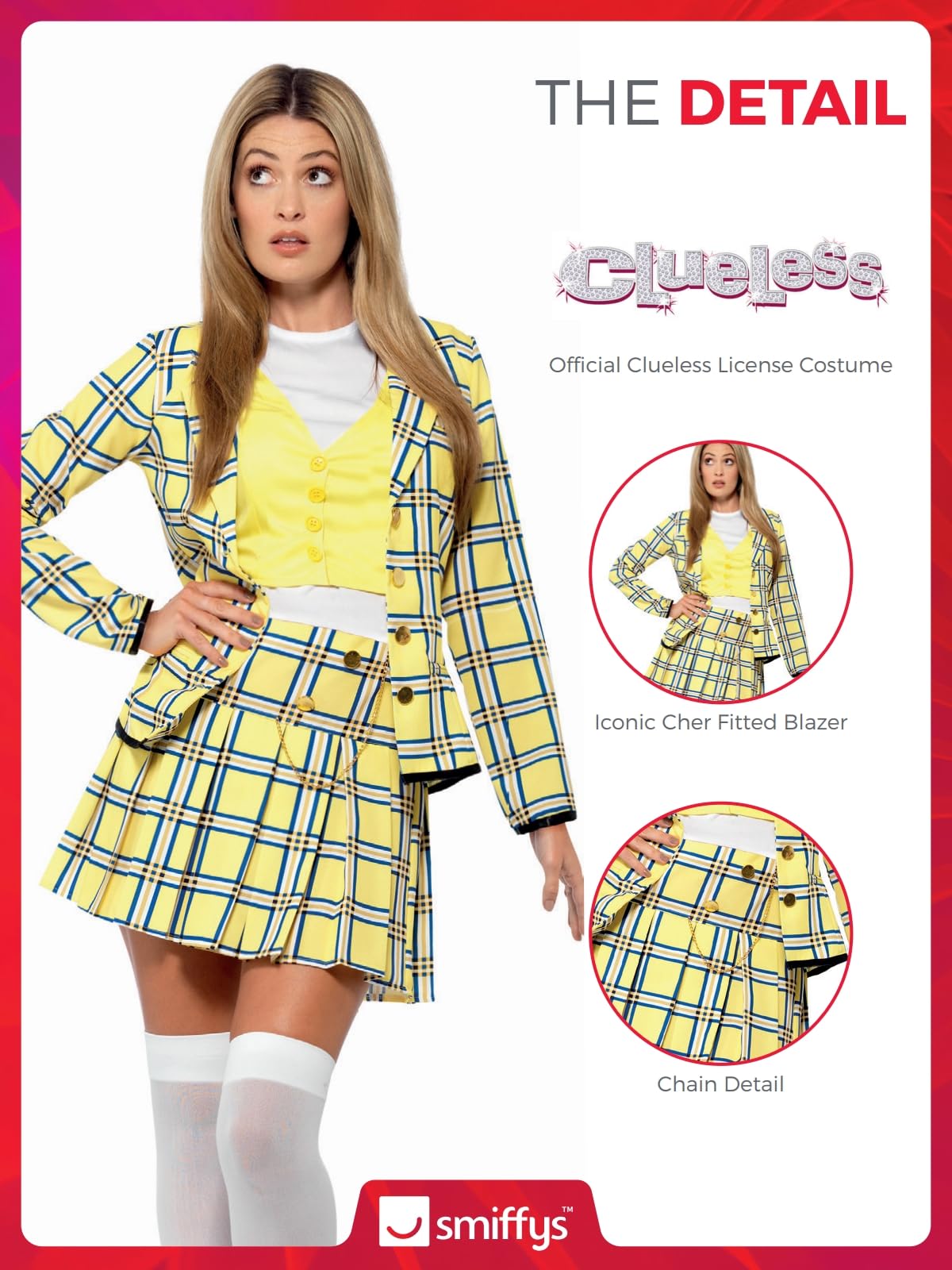 Smiffys Clueless Cher Yellow Suit Costume - Women's Fancy Dress 6