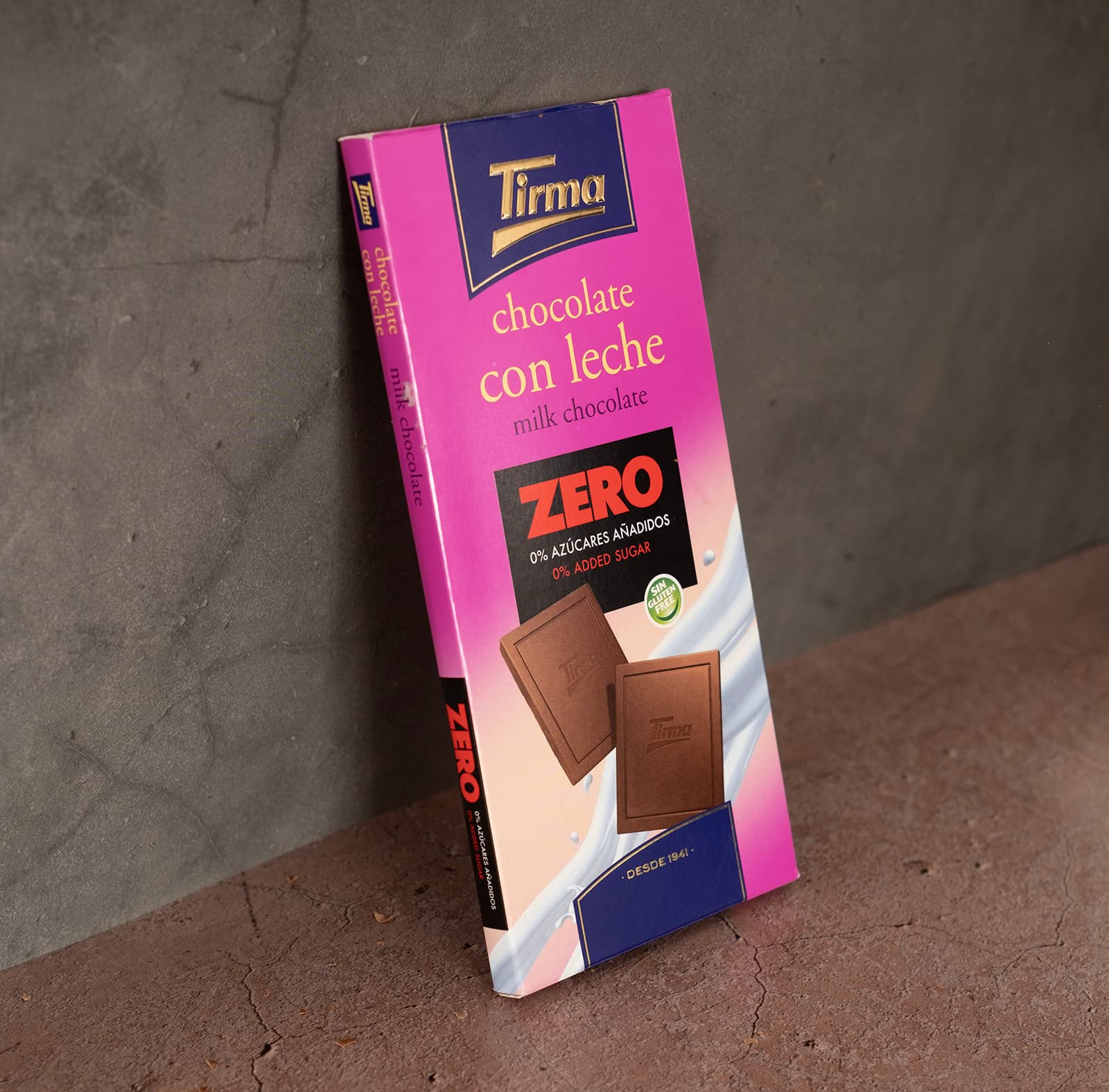 Tirma - Zero No Added Sugars Milk Chocolate Bar | Gluten Free | Made in Spain 4