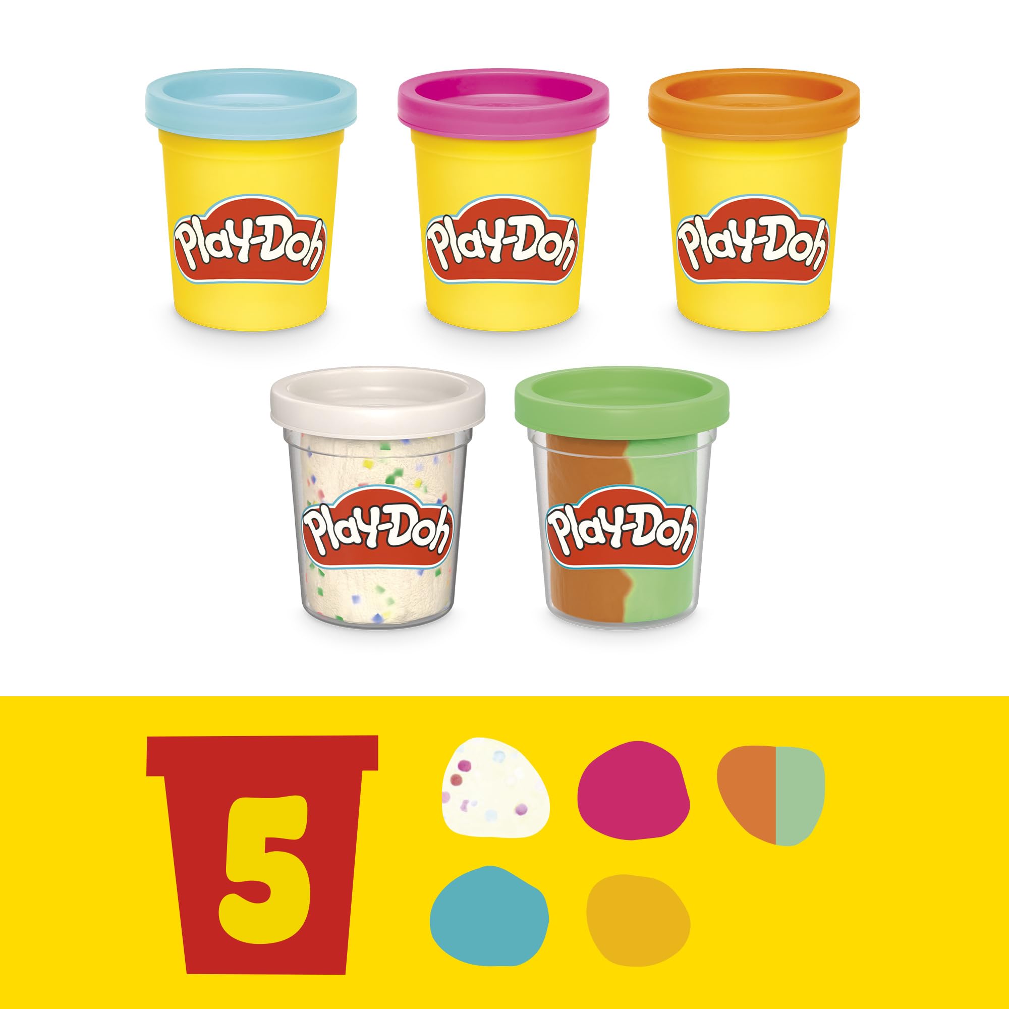 Play-Doh Kitchen Creations Magical Mixer Spielset – Spielzeugmixer mit 5 Dosen Play-Doh für Kinder ab 3 Jahren 8