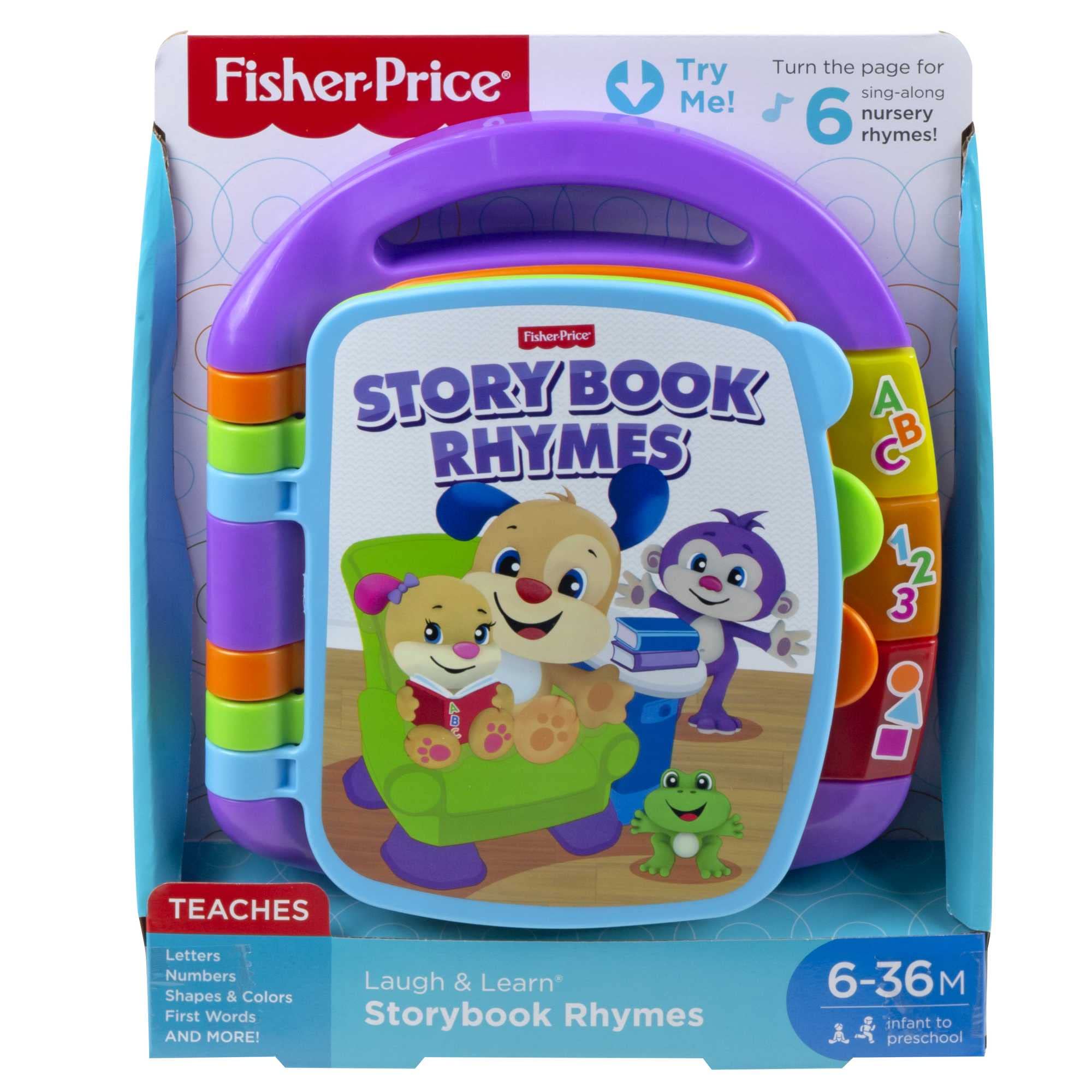 Fisher-Price Laugh & Learn Storybook Rhymes - Musical Light-Up Learning Toy for Babies 6M+ 6