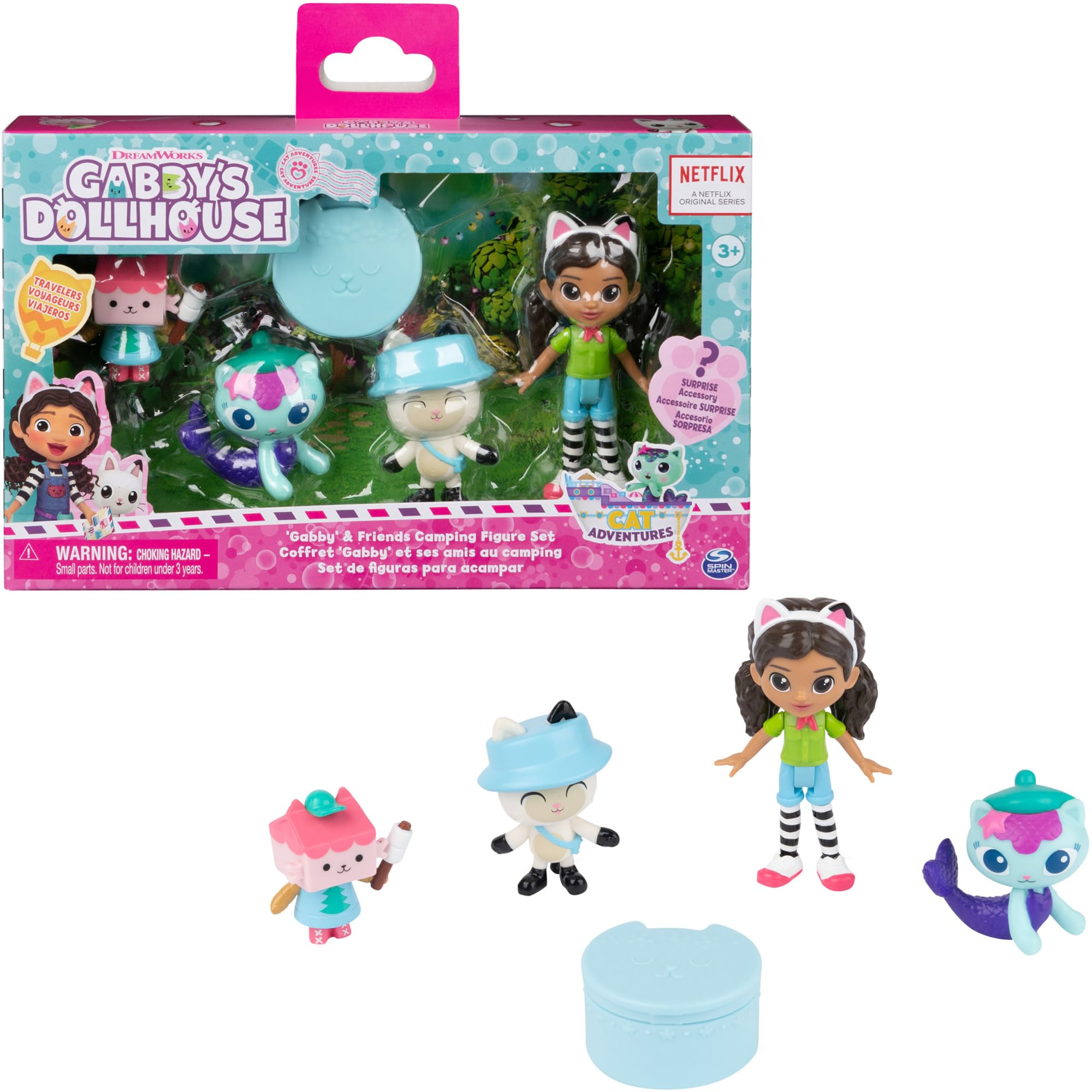 Gabby's Dollhouse Campfire Gift Pack - 4 Collectible Figures with Surprise Accessory & App Reward, Ages 3+ 8