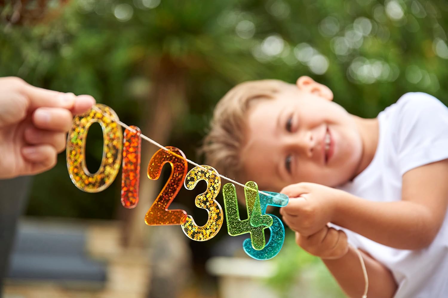 TickiT Rainbow Glitter Numbers - Educational Acrylic Number Set for Kids 3+ 8