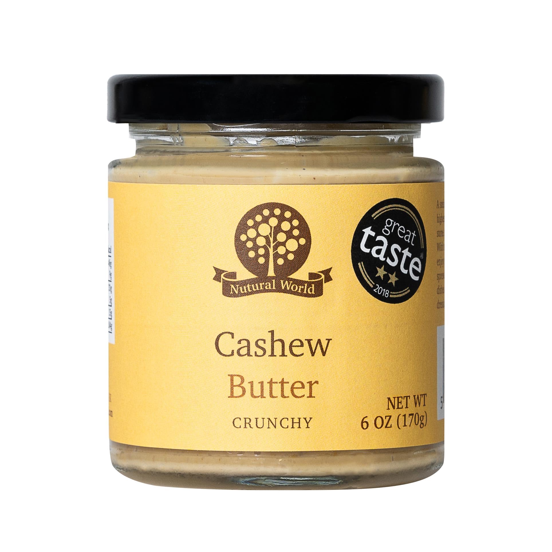 Nutural World – Knusprige Cashewnussbutter (170 g) – Gewinner des Great Taste Award