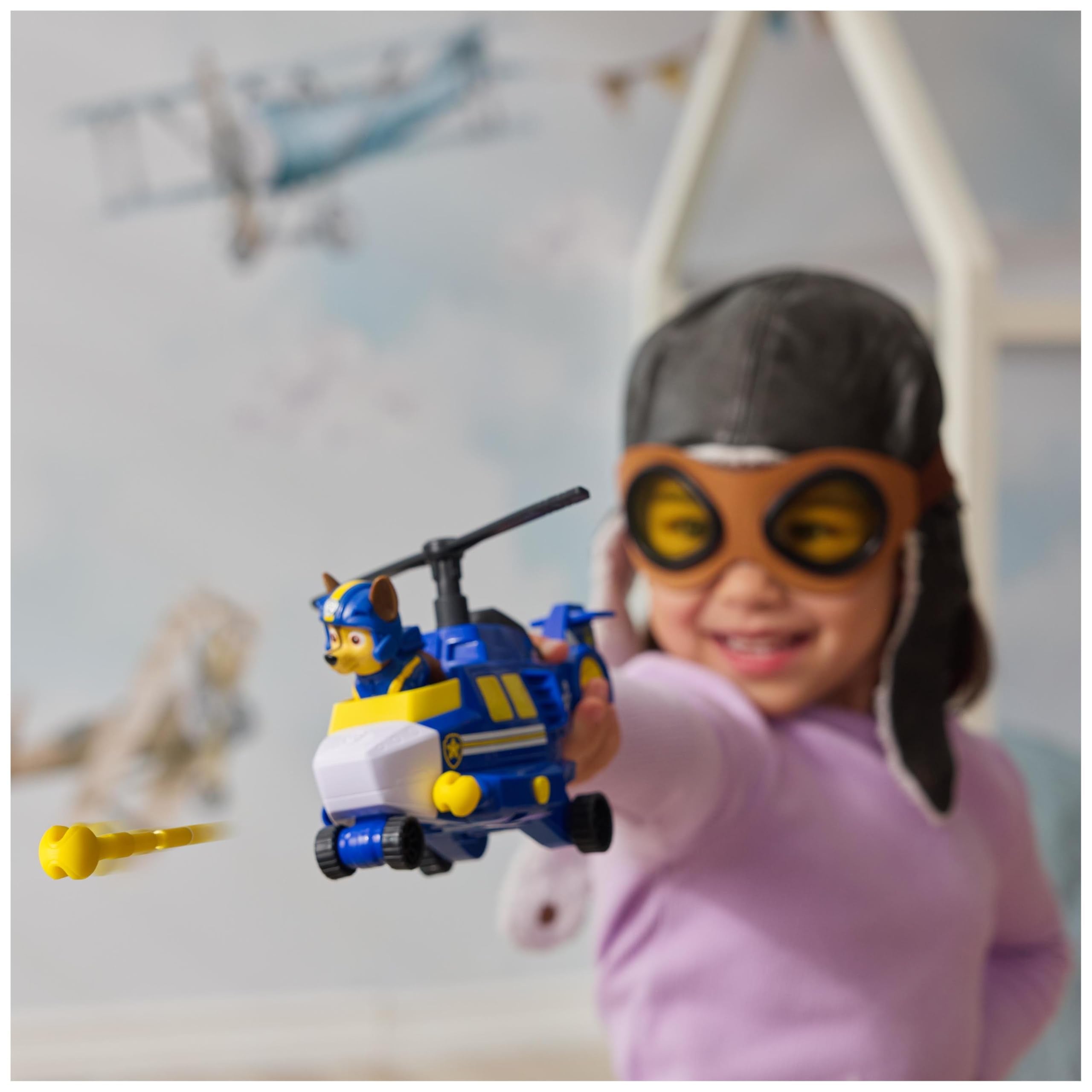 Paw Patrol: Air Rescue Chase Action Figure & Hero Helicopter Toy with Projectiles - Ages 3-9 5