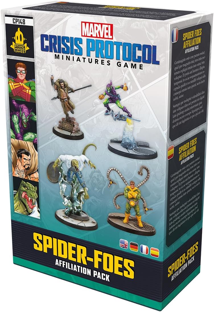 Atomic Mass Games Marvel Crisis Protocol: Spider Foes Affiliation Pack Miniatures Game (CP148) 3