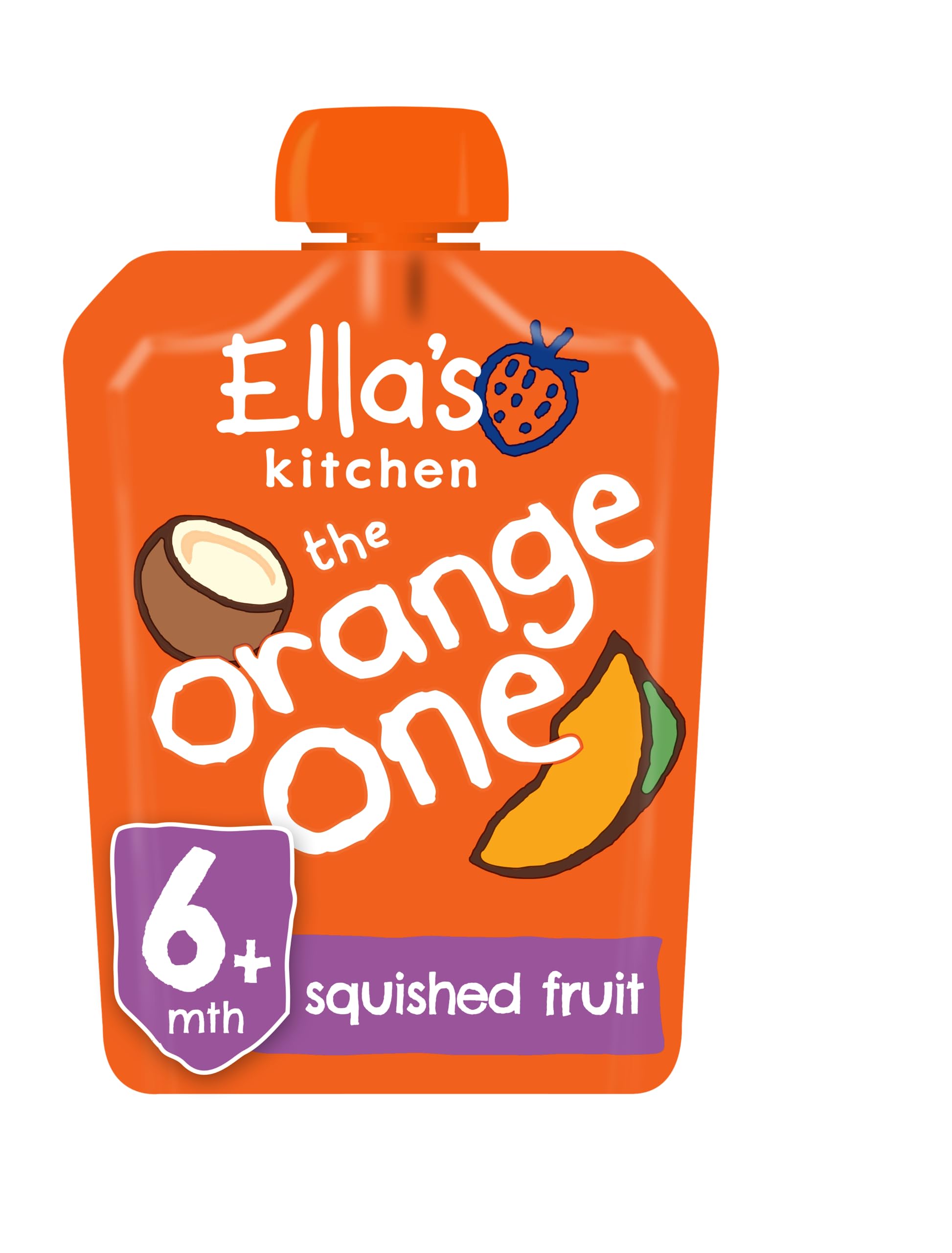 Ella's Kitchen The Orange One Organic Fruit & Juice Blend, 5 x 90g Pouches